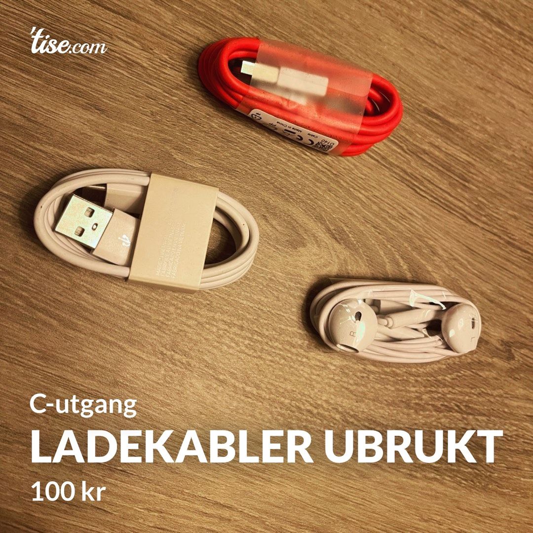 Ladekabler ubrukt