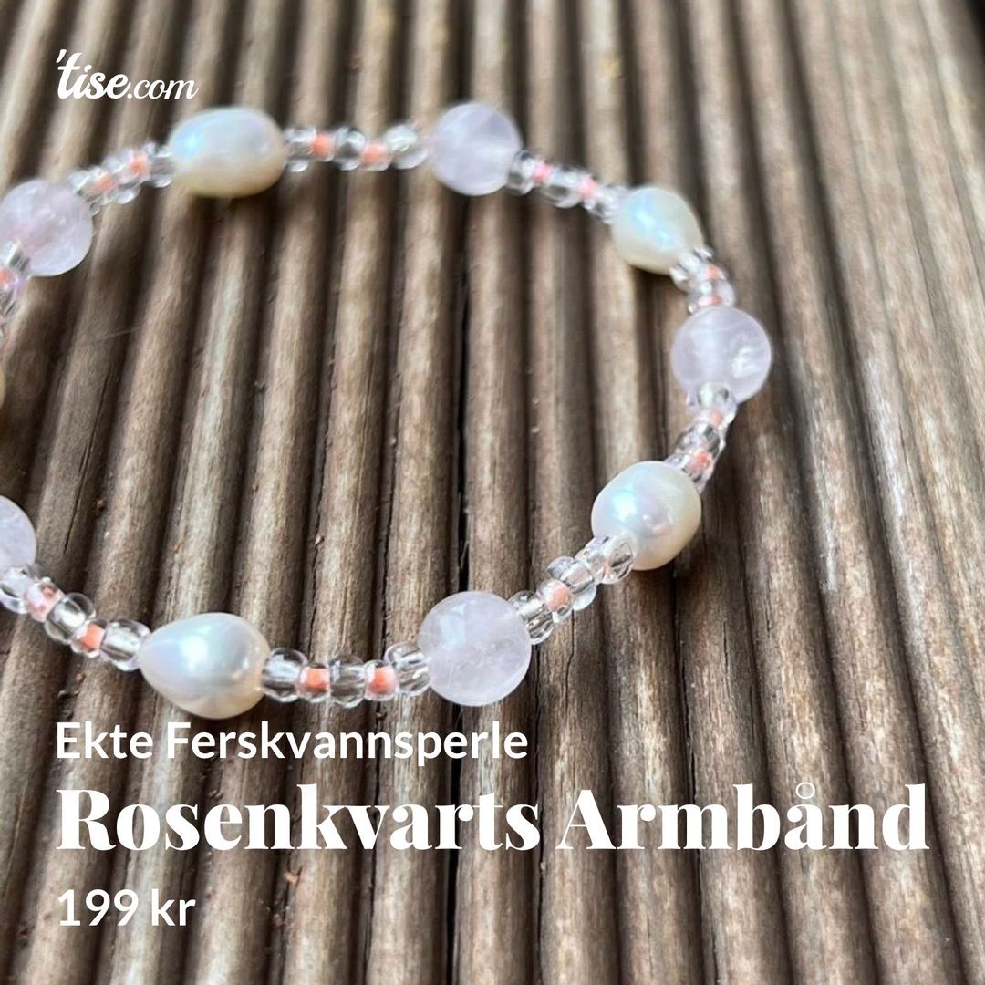 Rosenkvarts Armbånd