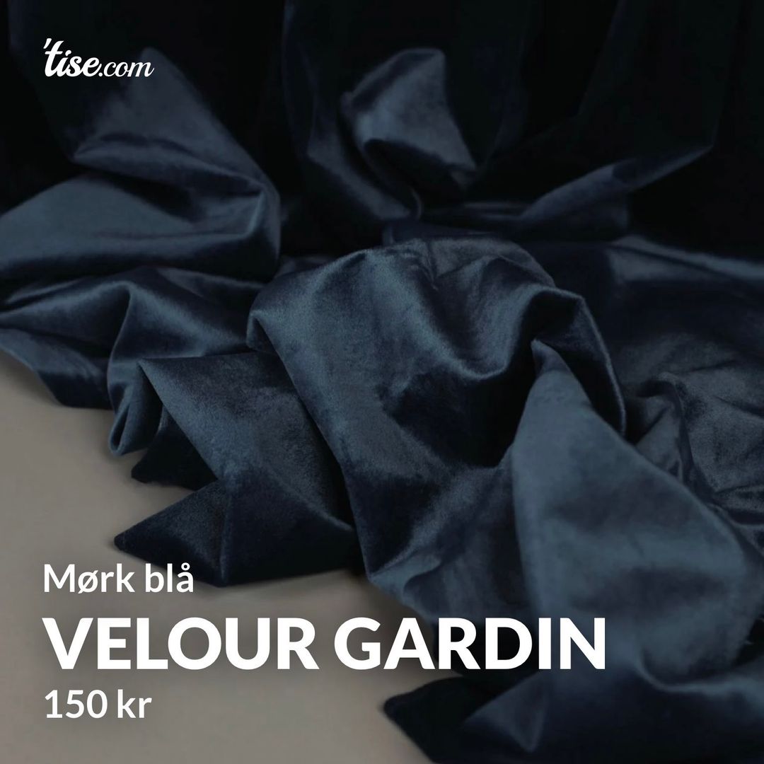 Velour gardin