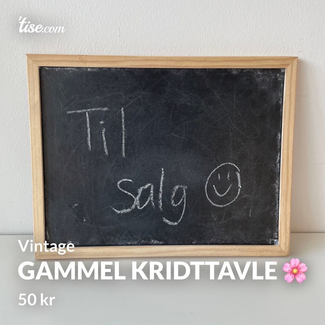 Gammel kridttavle 🌸