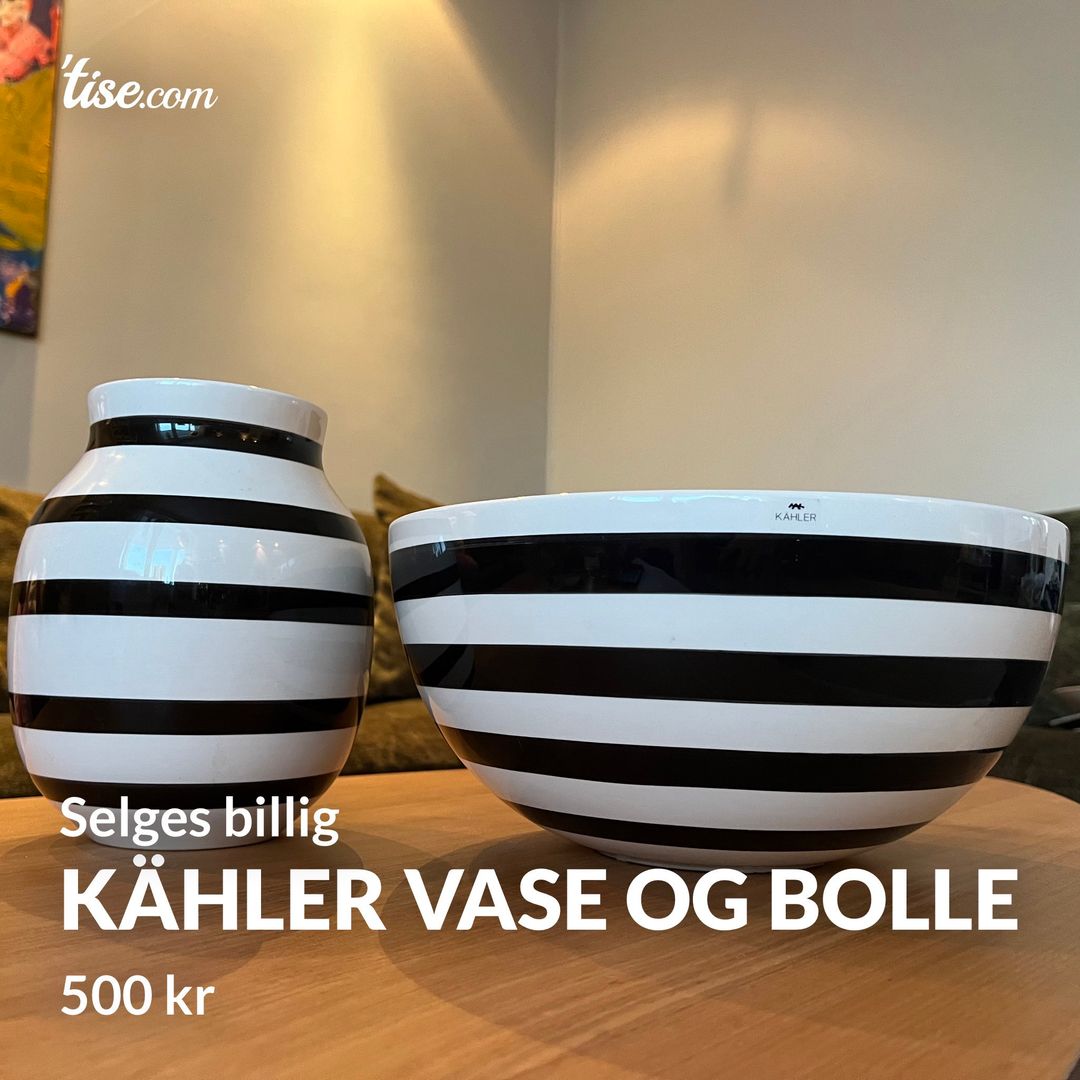 Kähler vase og bolle