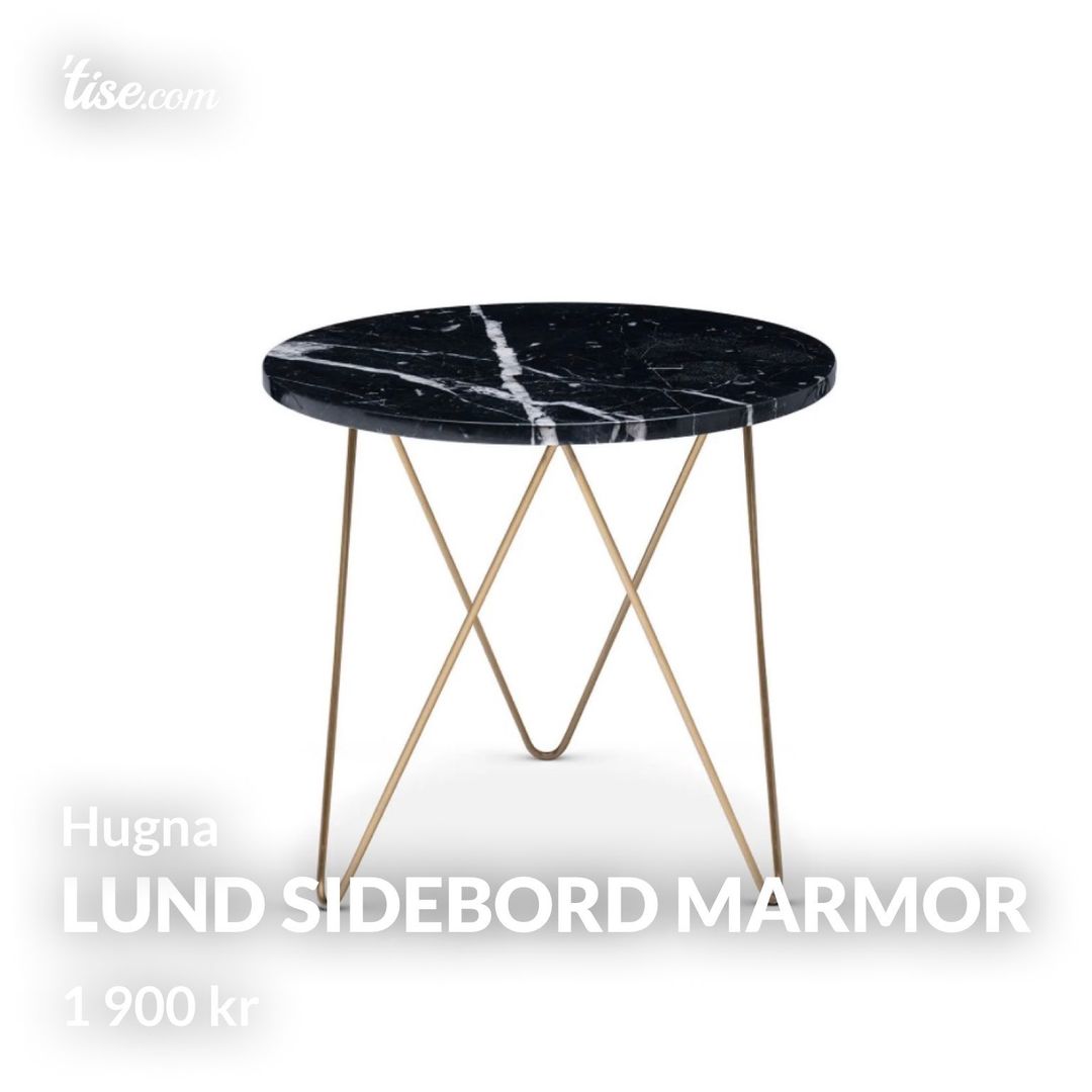 Lund sidebord marmor