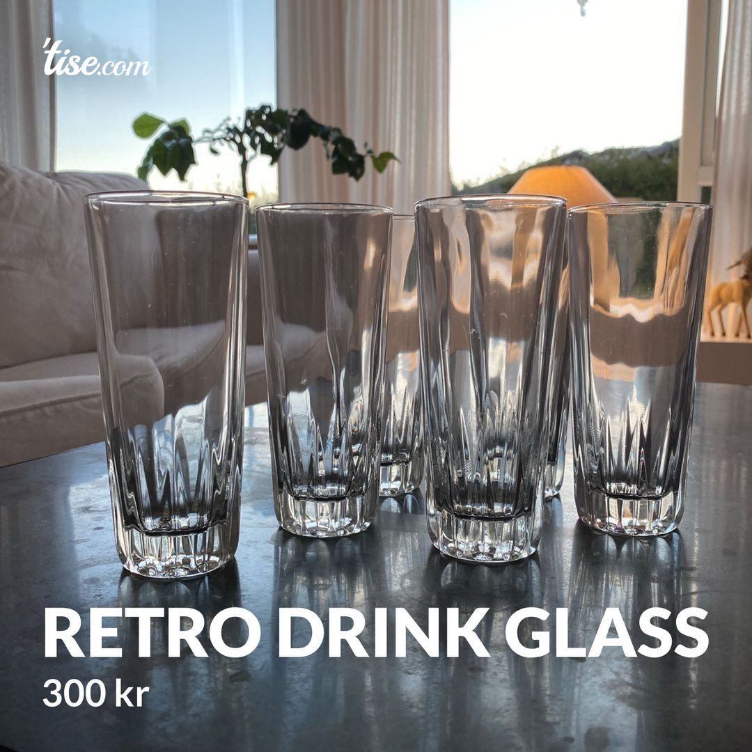 Retro drink glass