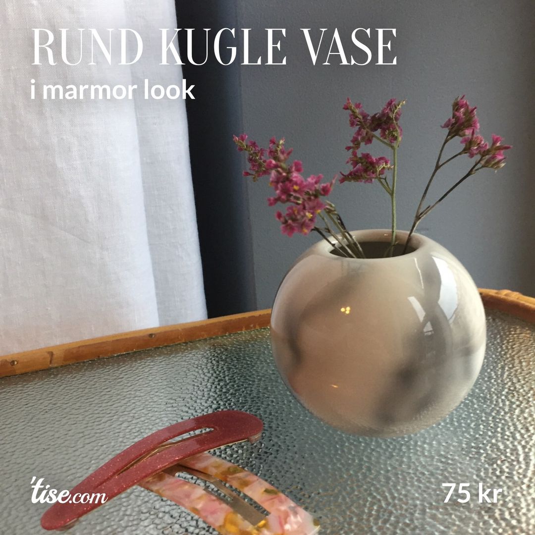 Rund kugle vase