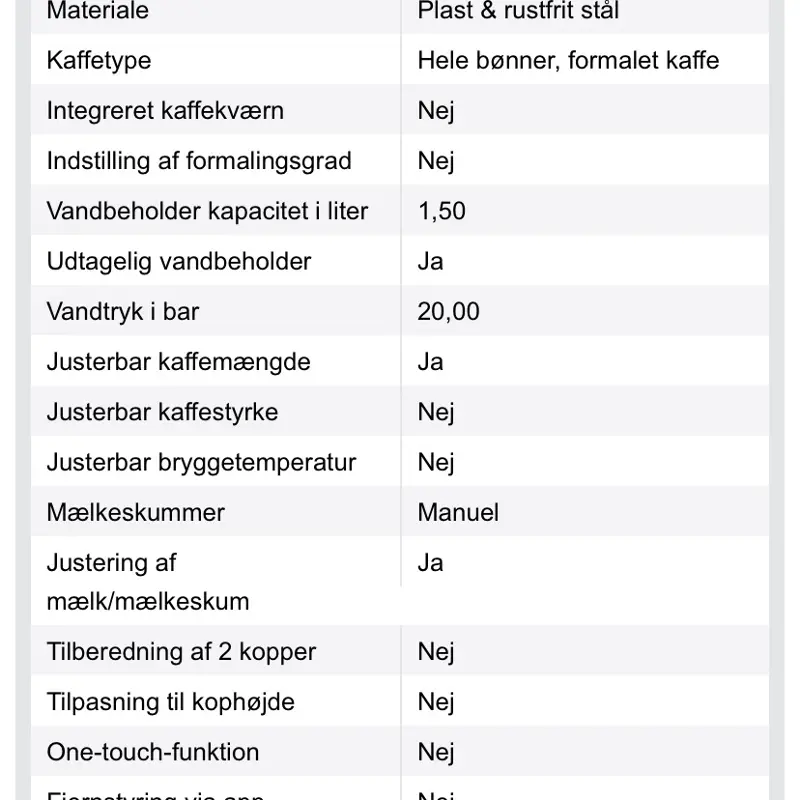 Kaffemaskine