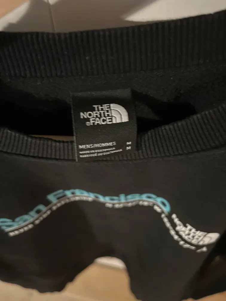 The North Face sweatshirt