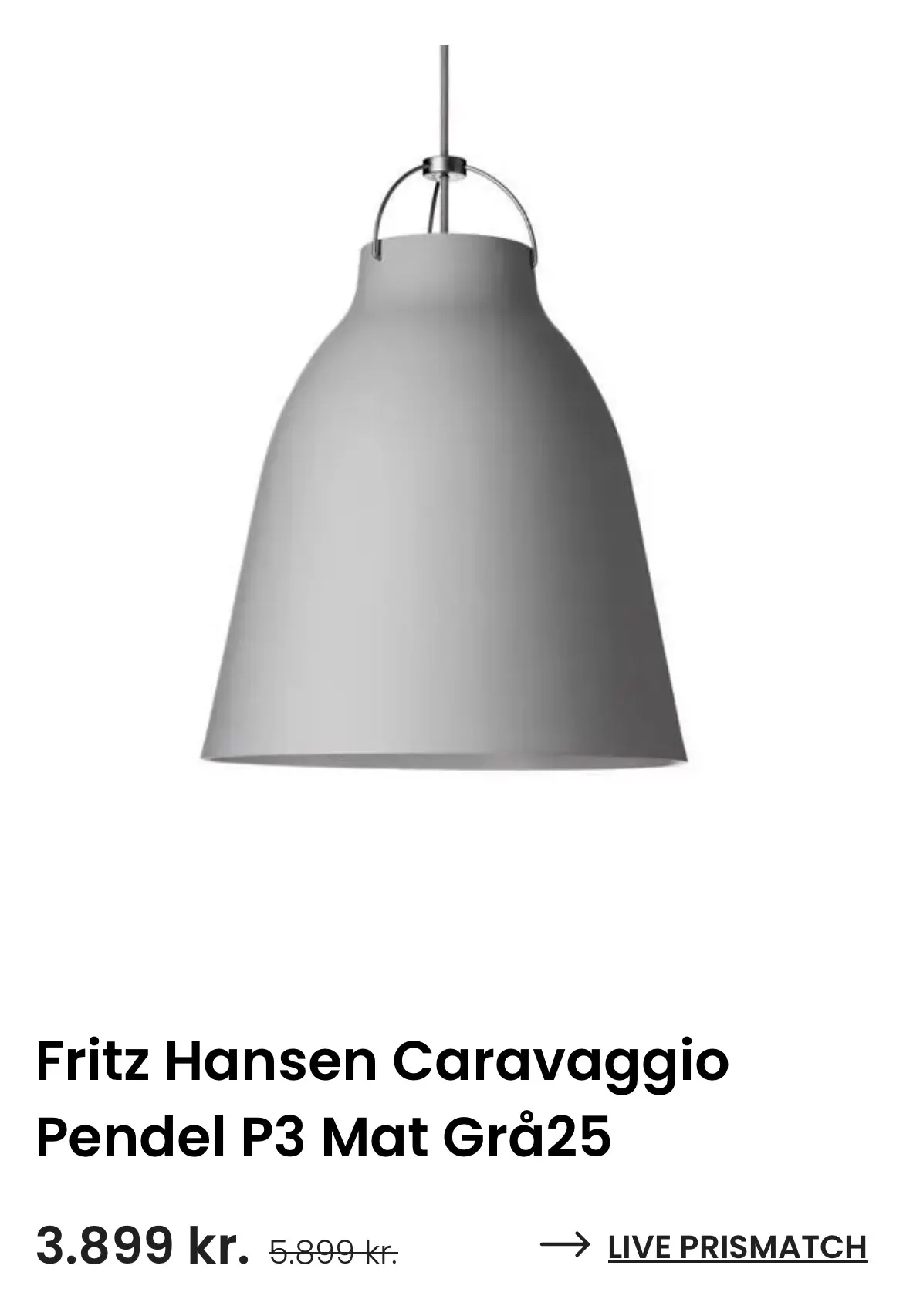 Caravaggio loftslampe