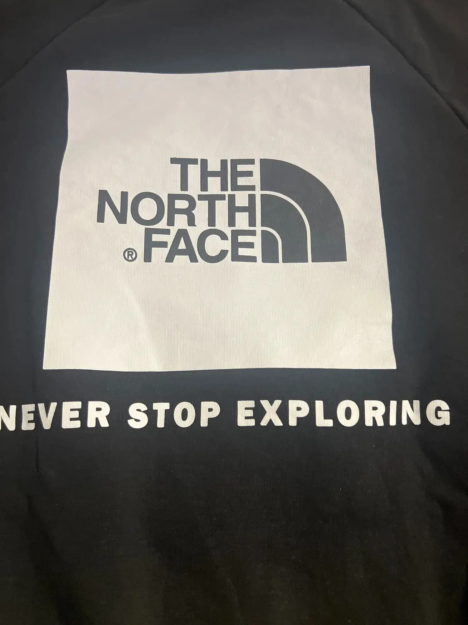 The North Face sweatshirt