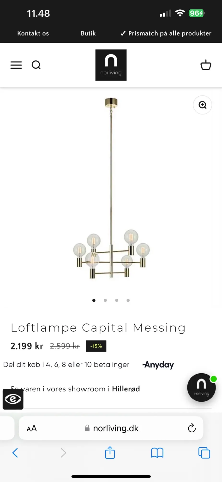 Markslöjd loftslampe