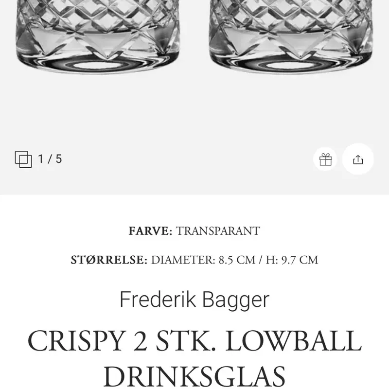 Frederik Bagger glas