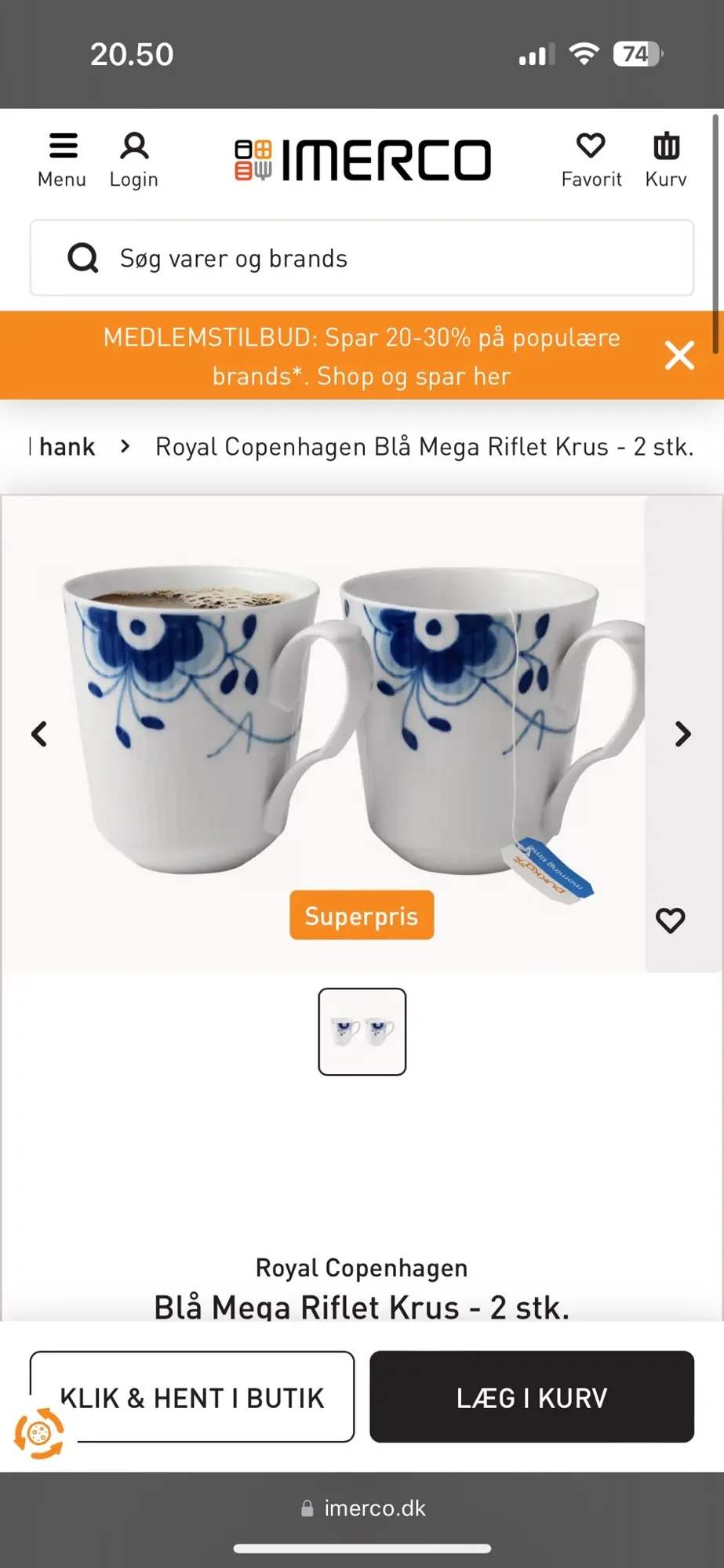 Royal Copenhagen kop