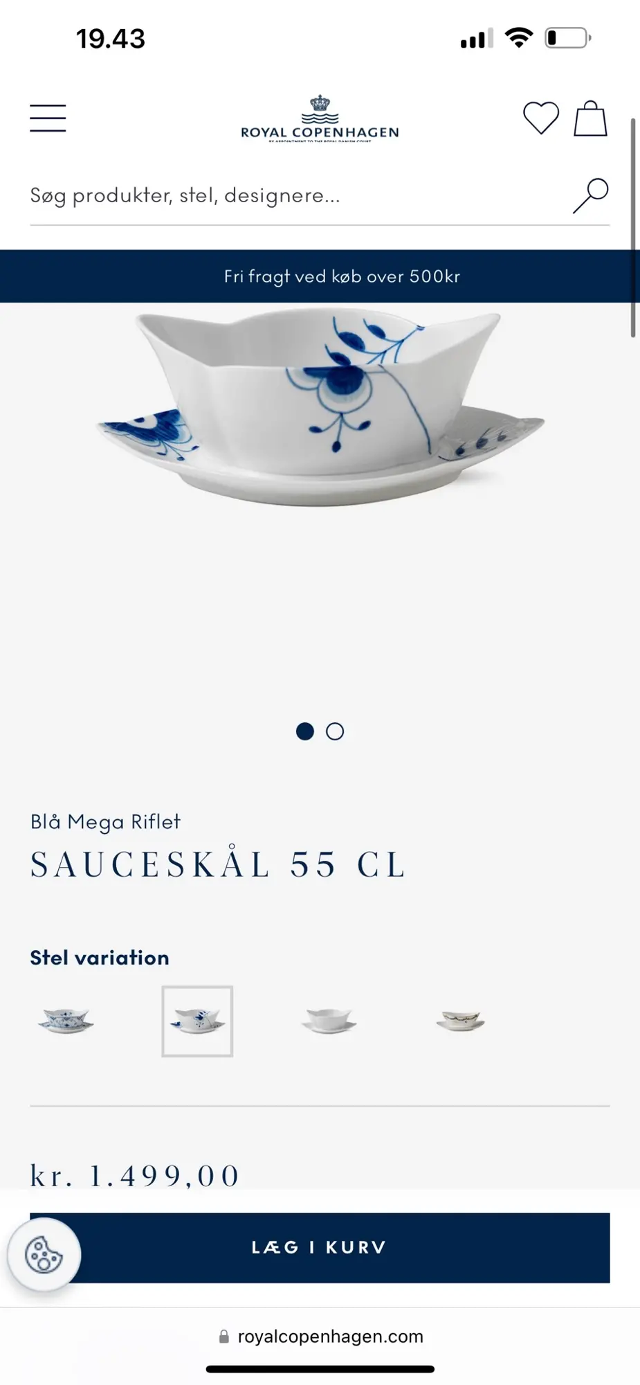 Royal Copenhagen skål