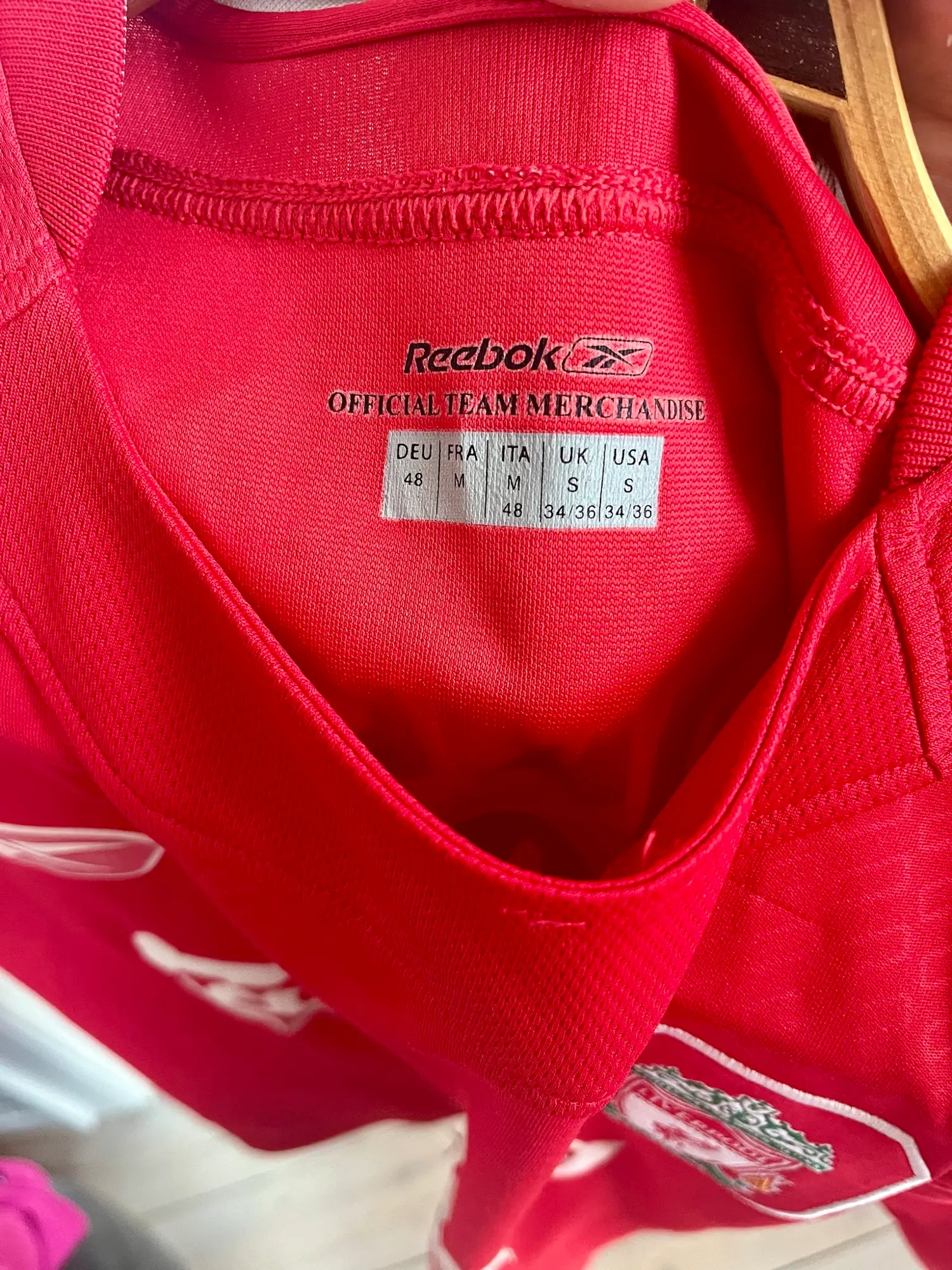 Reebok fodboldtrøje