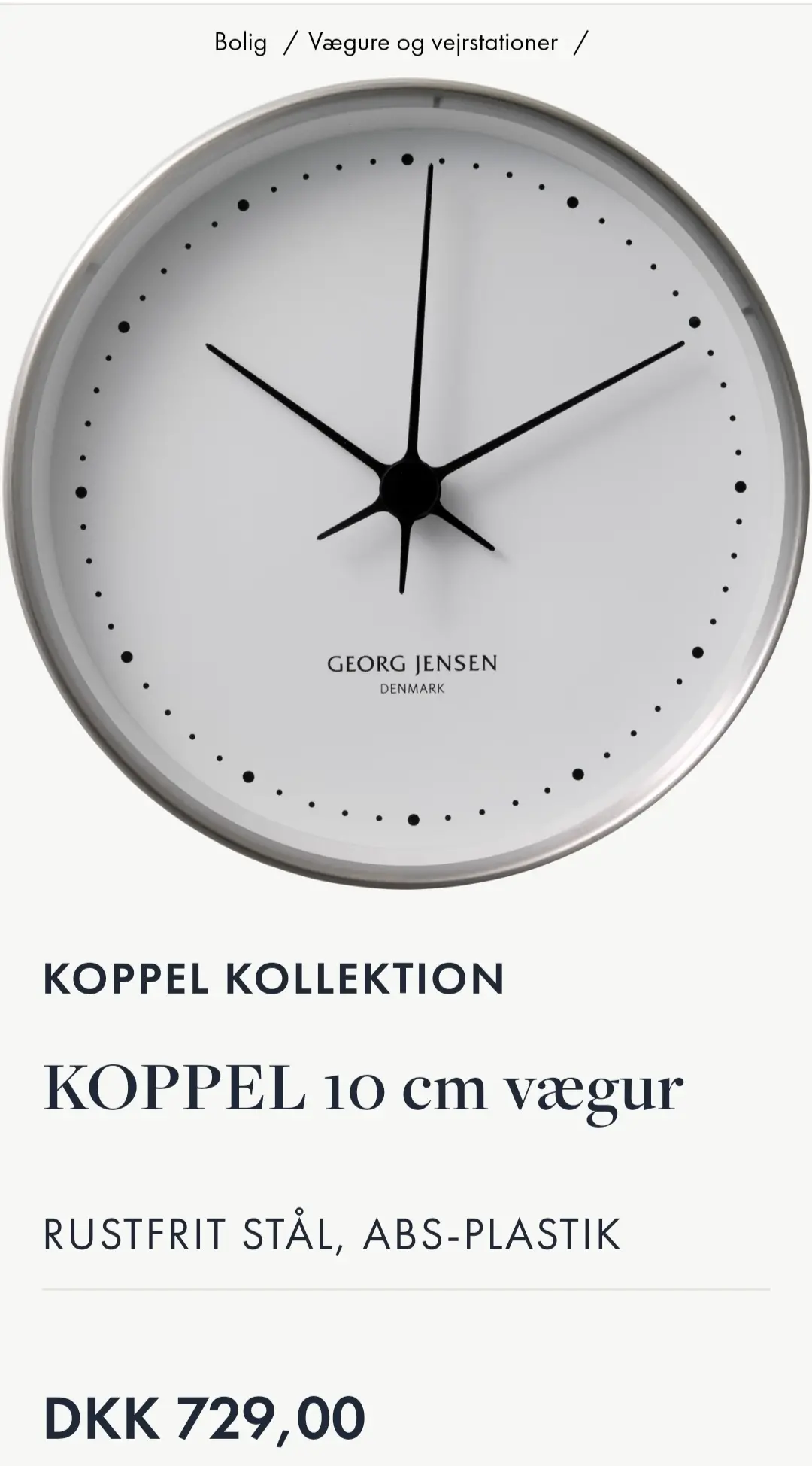 Georg Jensen ur/vægur