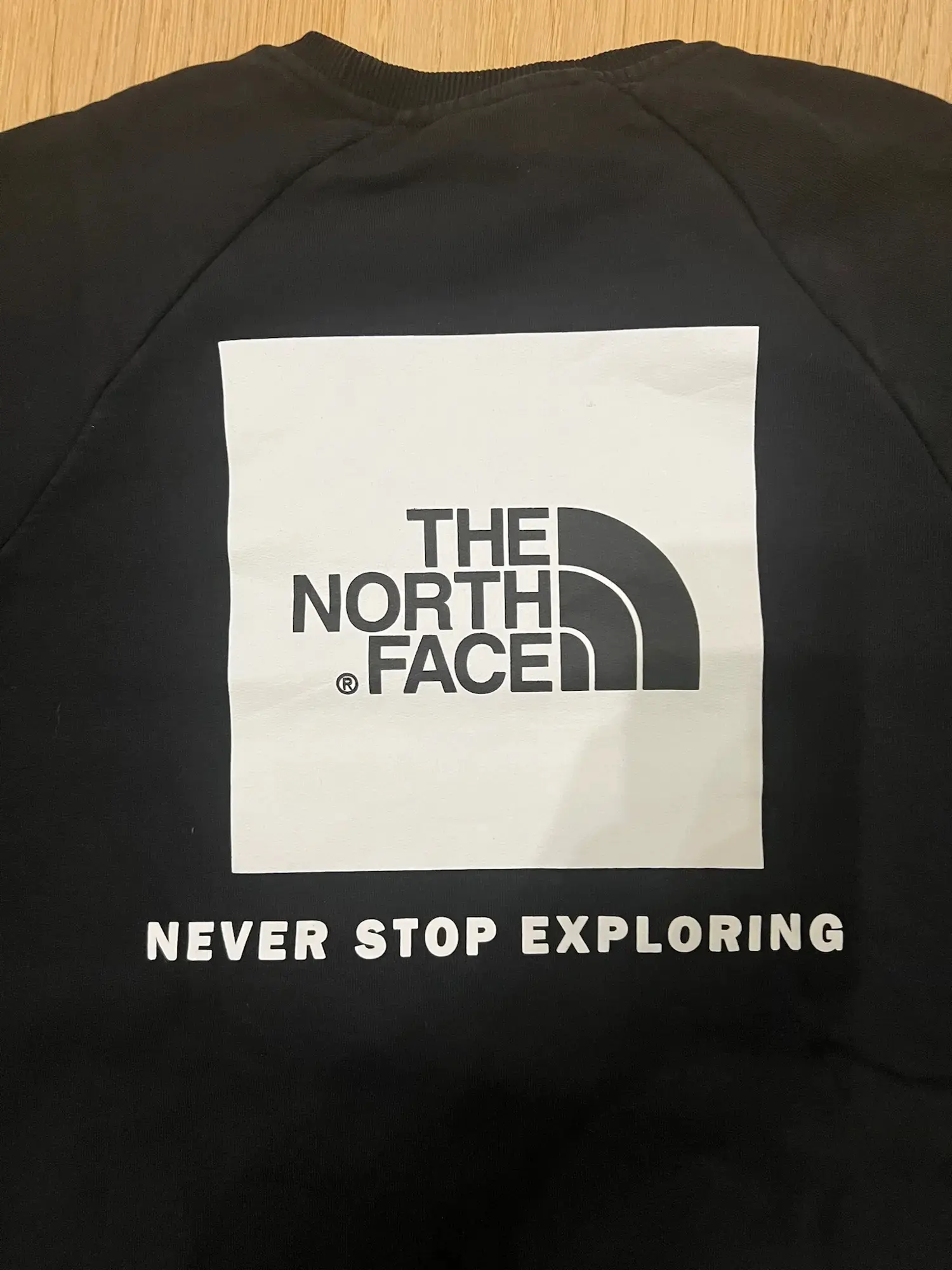 The North Face sweatshirt