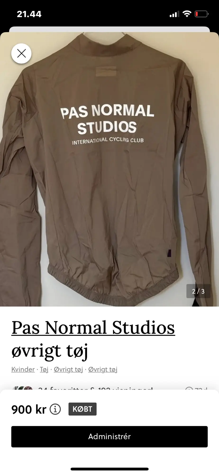 Pas Normal Studios sportsjakke