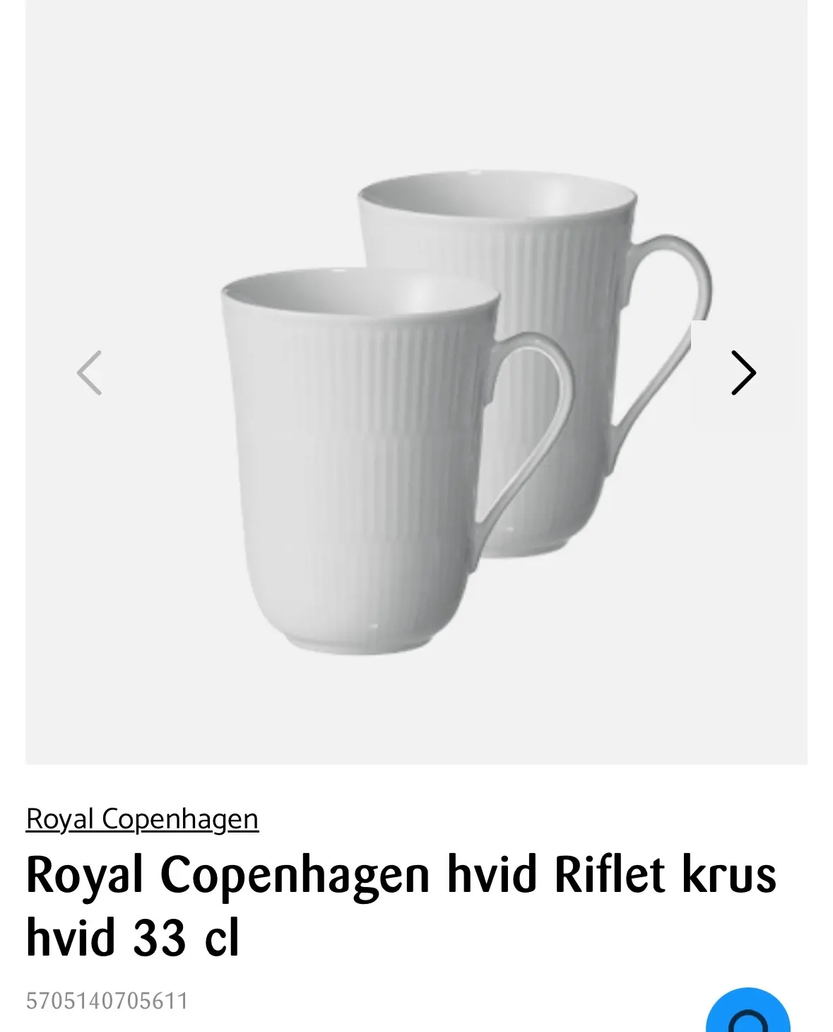 Royal Copenhagen porcelæn