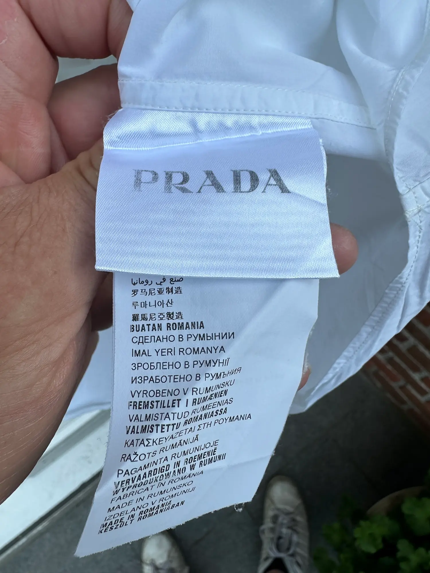 Prada skjorte