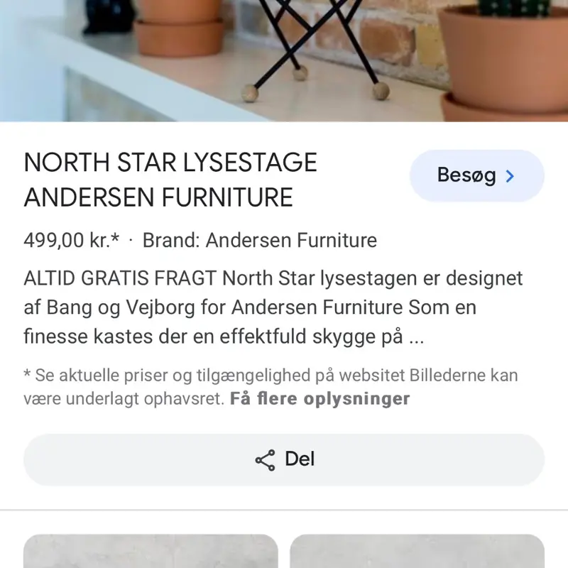 Andersen Furniture lysestage