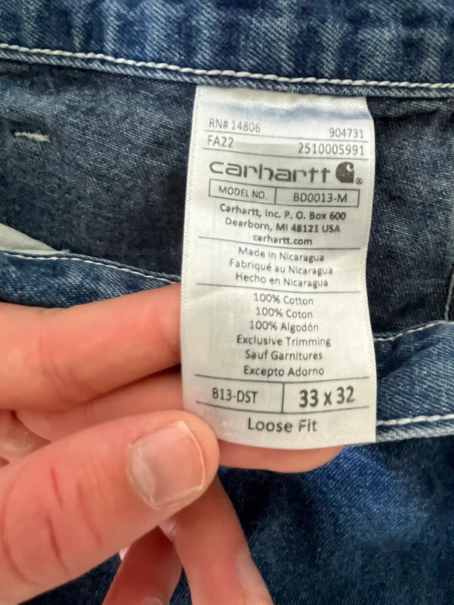 Carhartt jeans