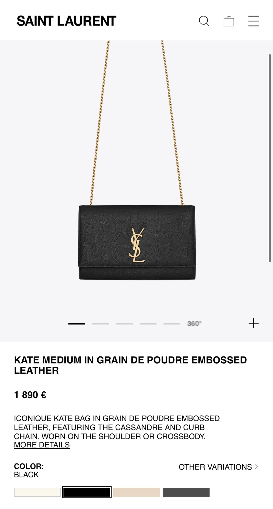 Yves Saint Laurent crossbody-taske