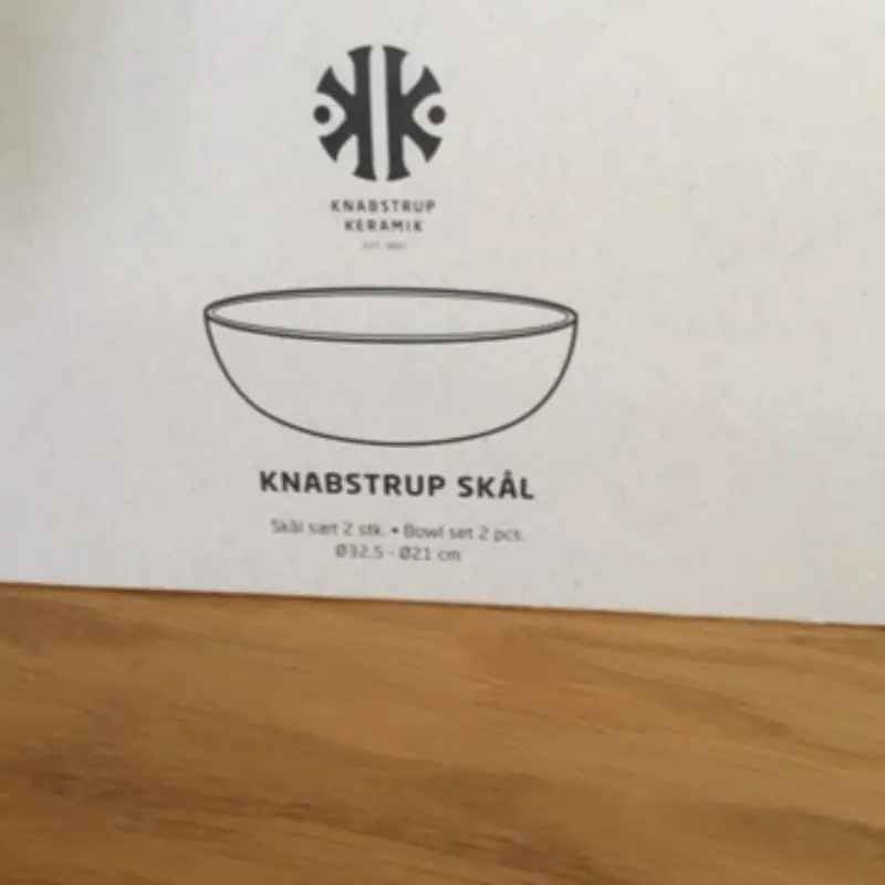 Knabstrup keramik skål