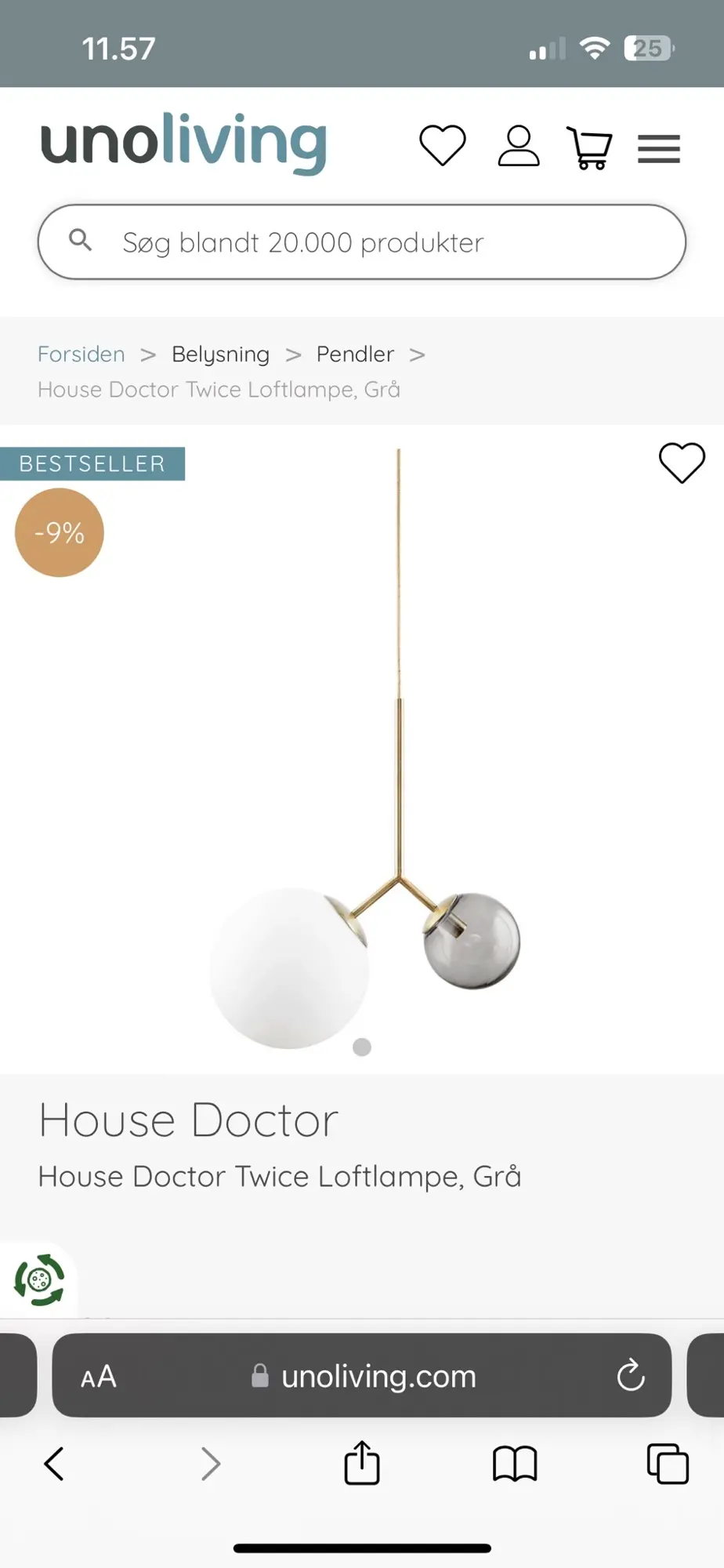 House Doctor loftslampe