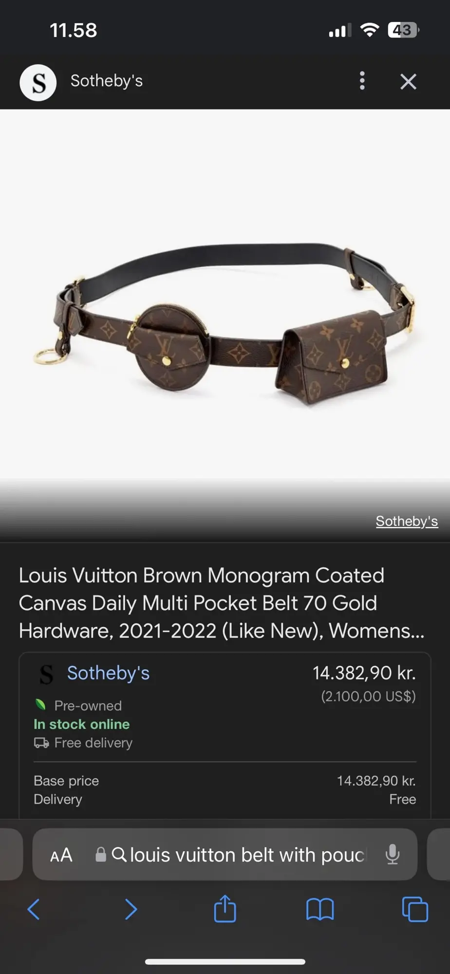 Louis Vuitton anden taske