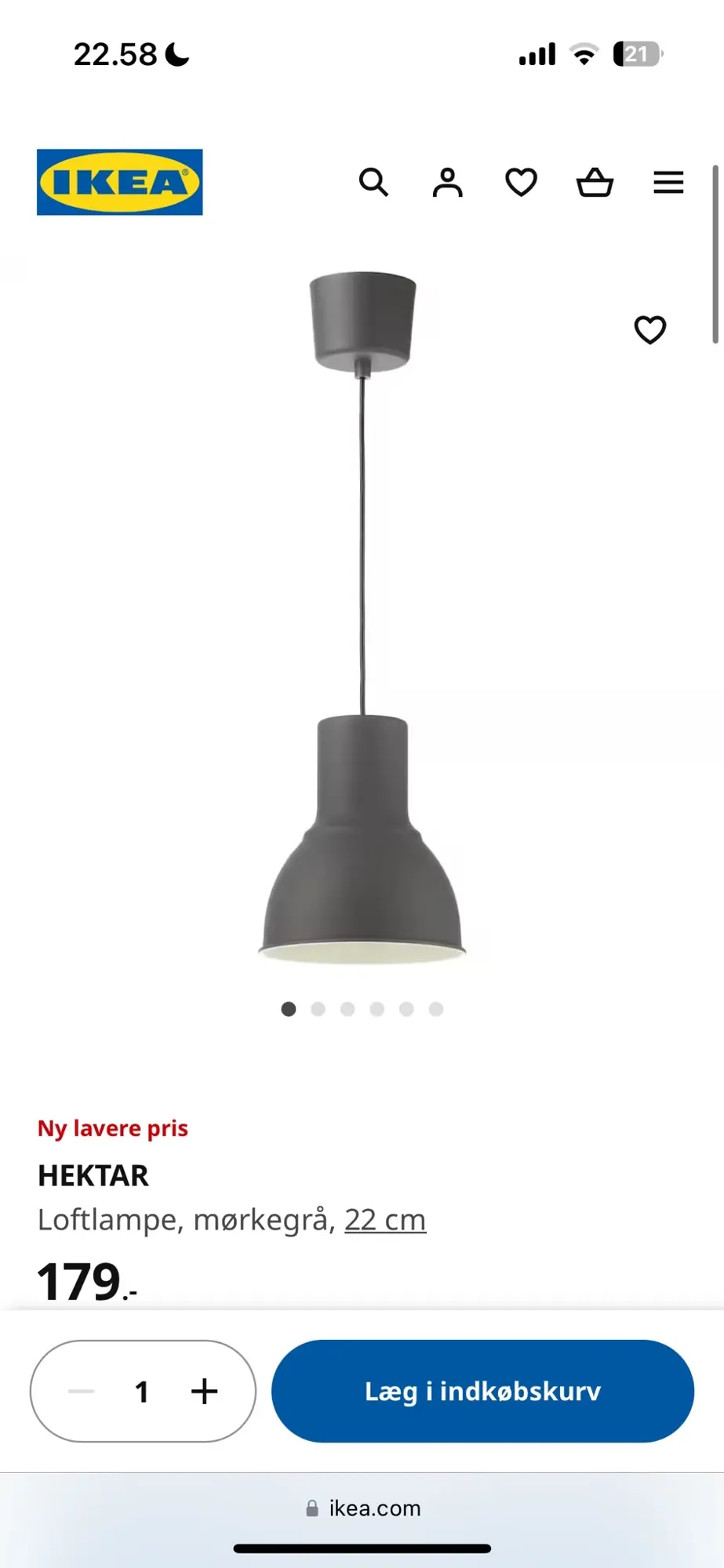 Ikea loftslampe