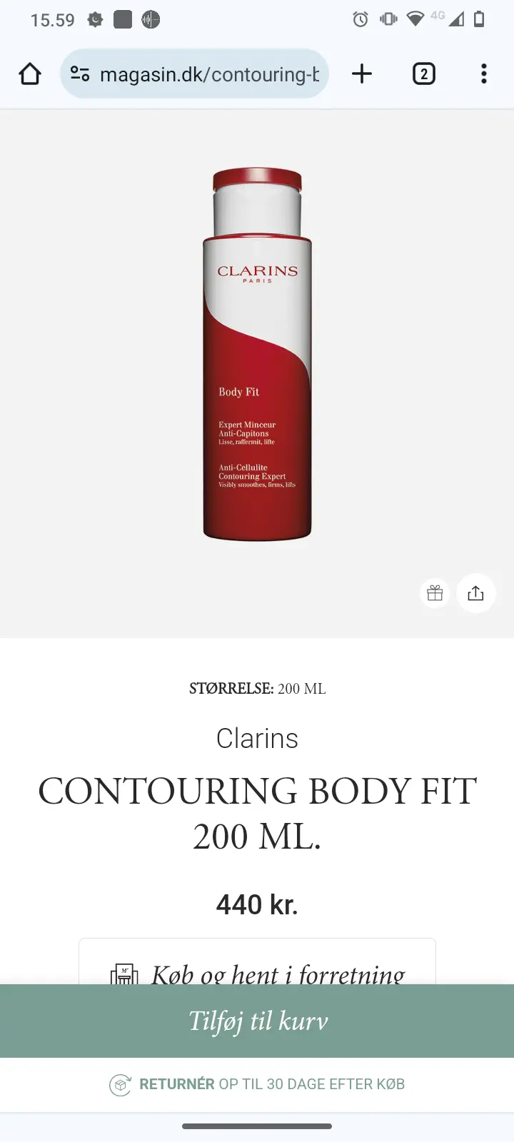 Clarins bodylotion