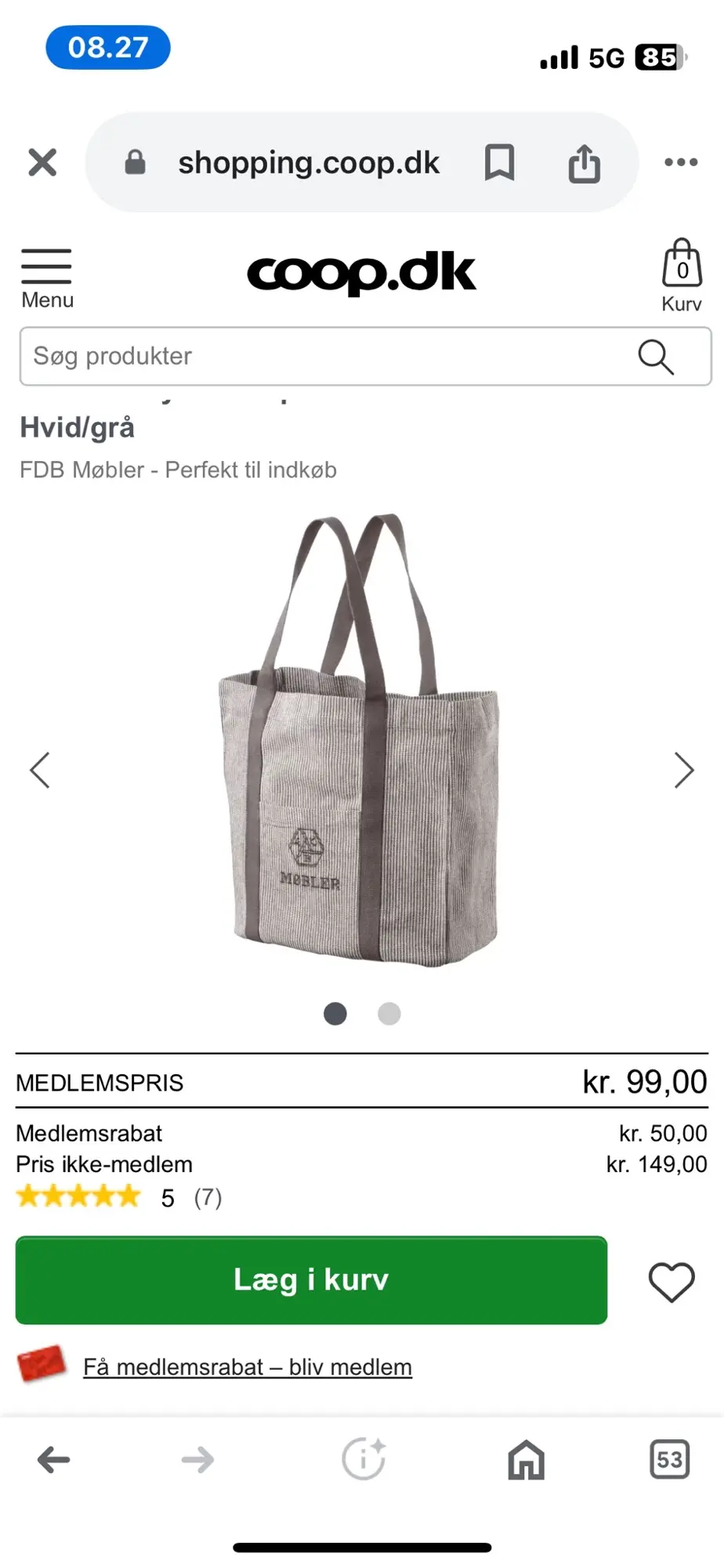 FDB Møbler totebag  mulepose