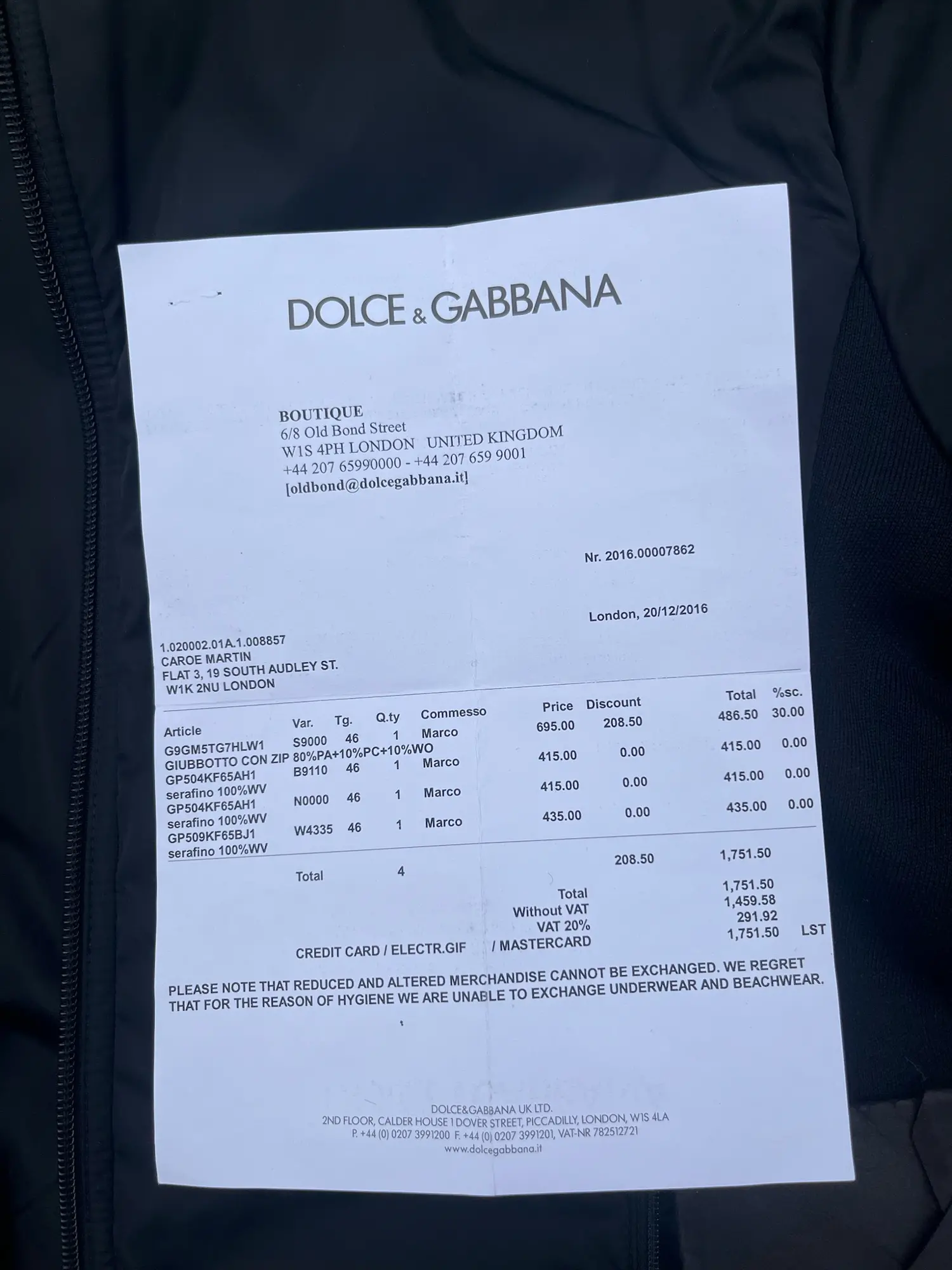 Dolce  Gabbana jakke