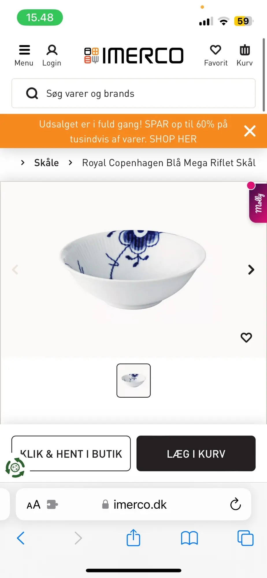 Royal Copenhagen skål