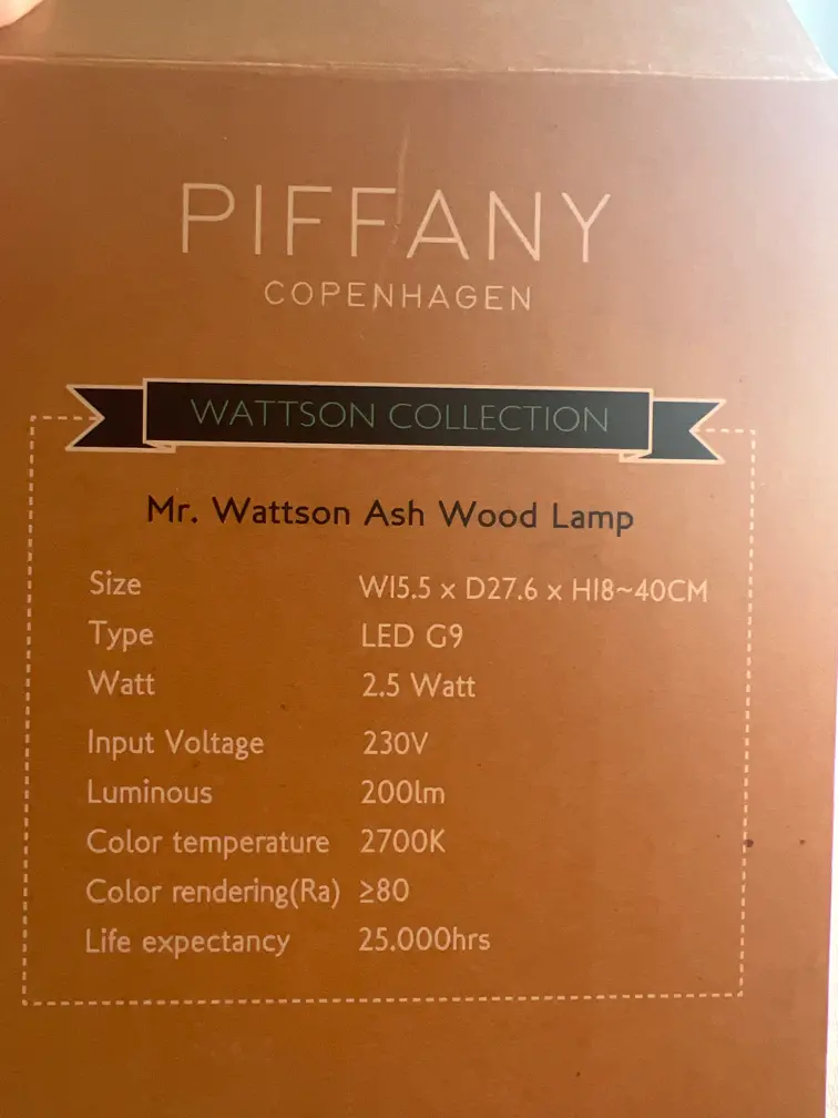 Piffany Copenhagen bordlampe