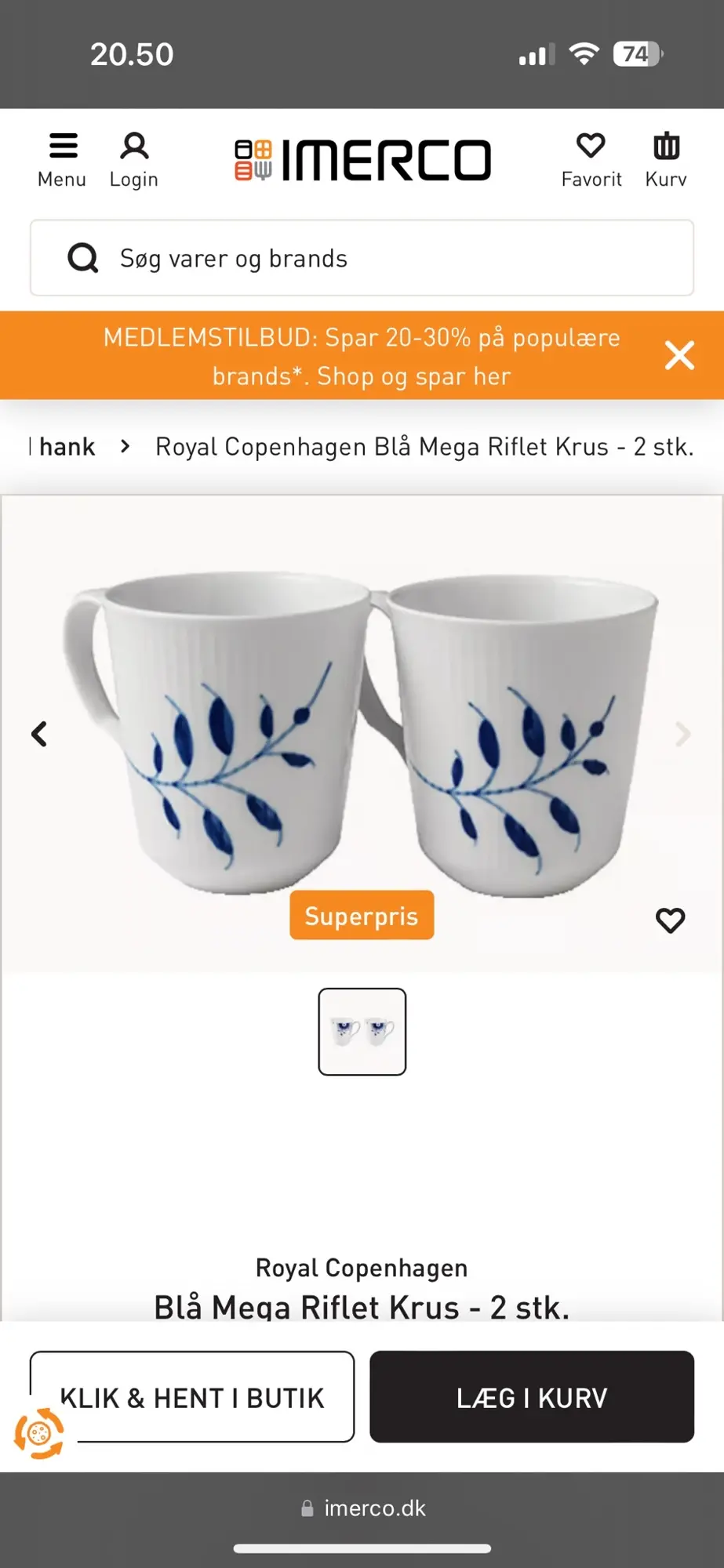 Royal Copenhagen kop