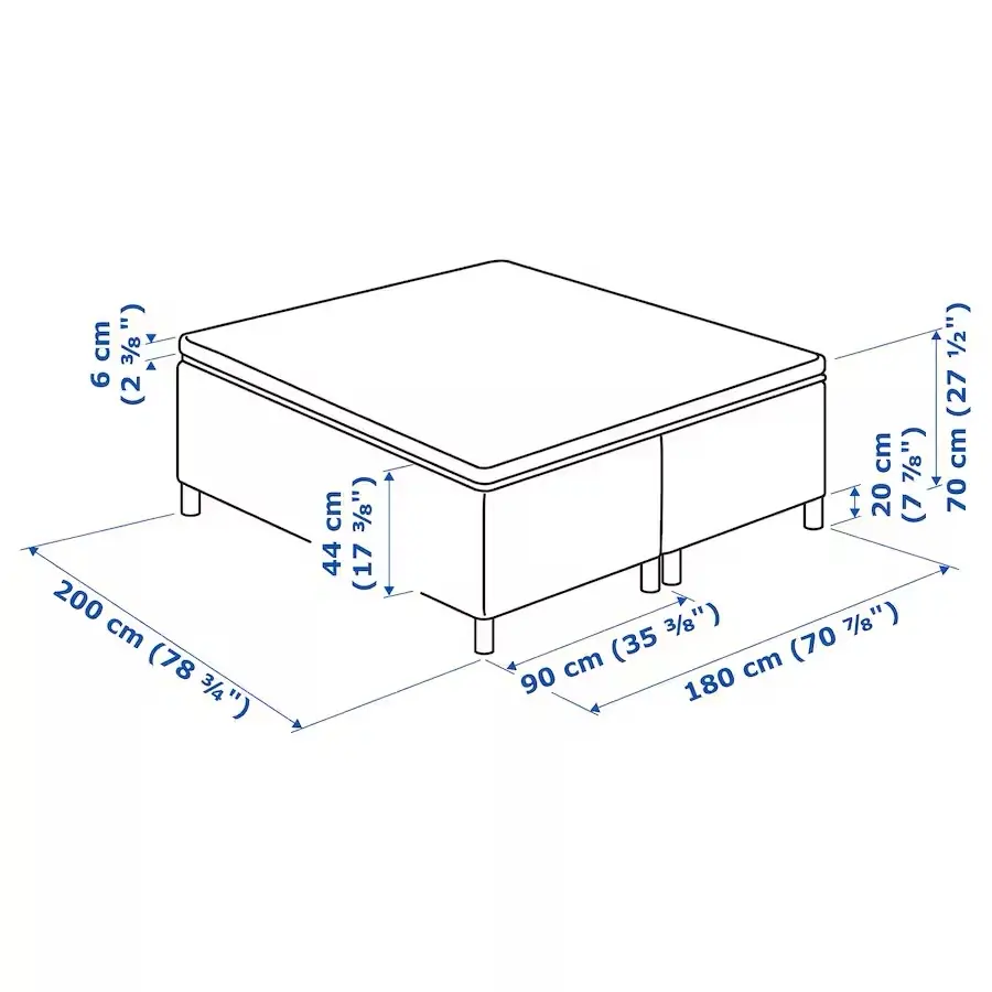 Ikea dobbeltseng