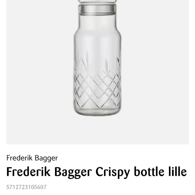 Frederik Bagger glas