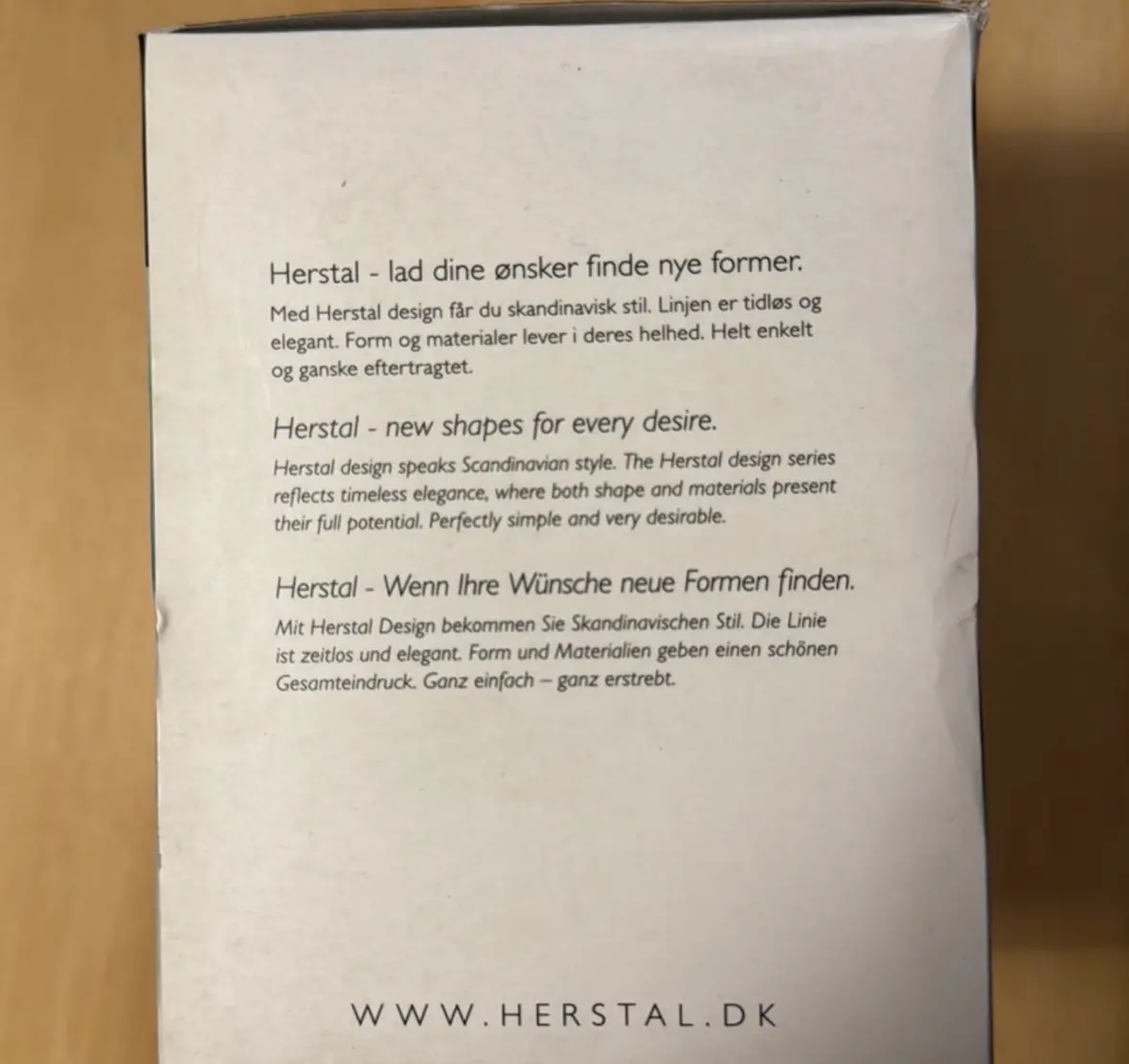 Herstal væglampe