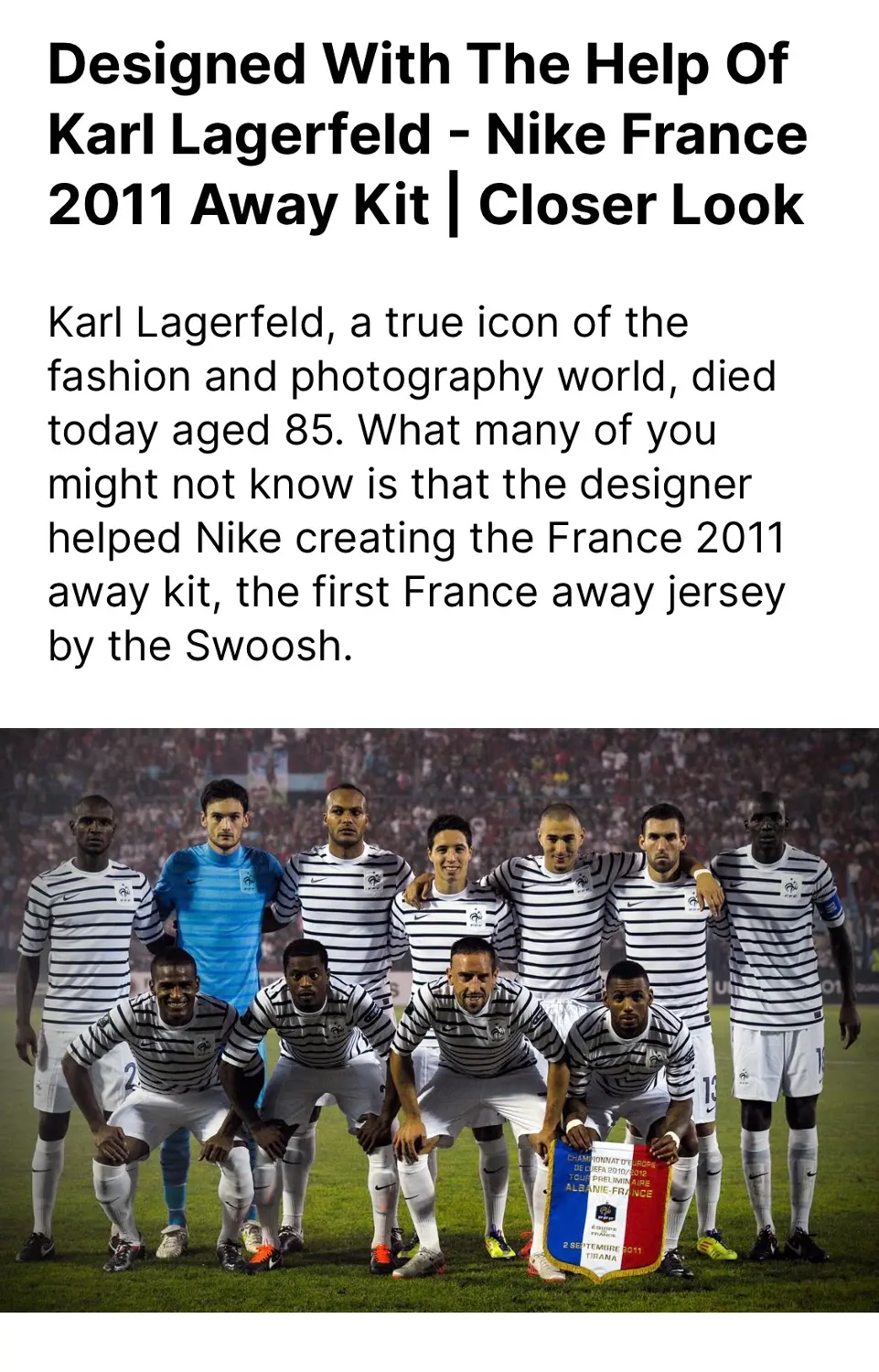 Nike fodboldtrøje