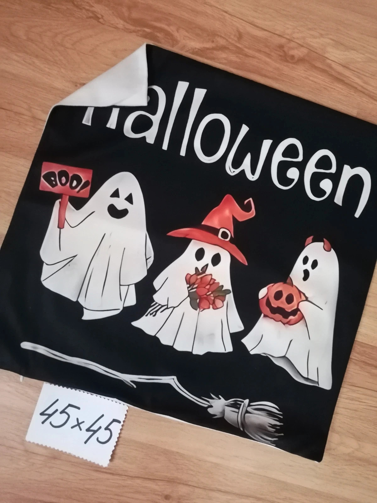 Poszewka dekoracyjna 45x45 welur Halloween