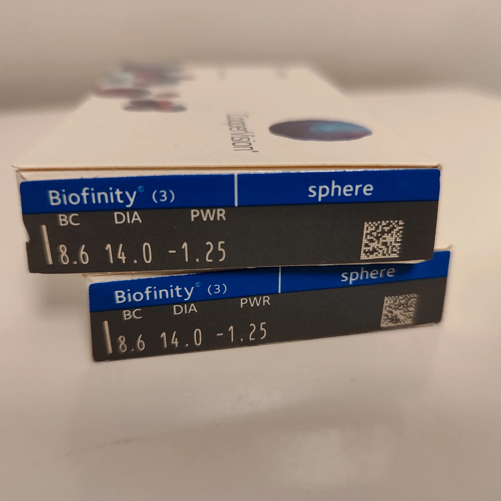 Soczewki kontaktowe Biofinity, - 1,25 (6 szt.) Nowe!