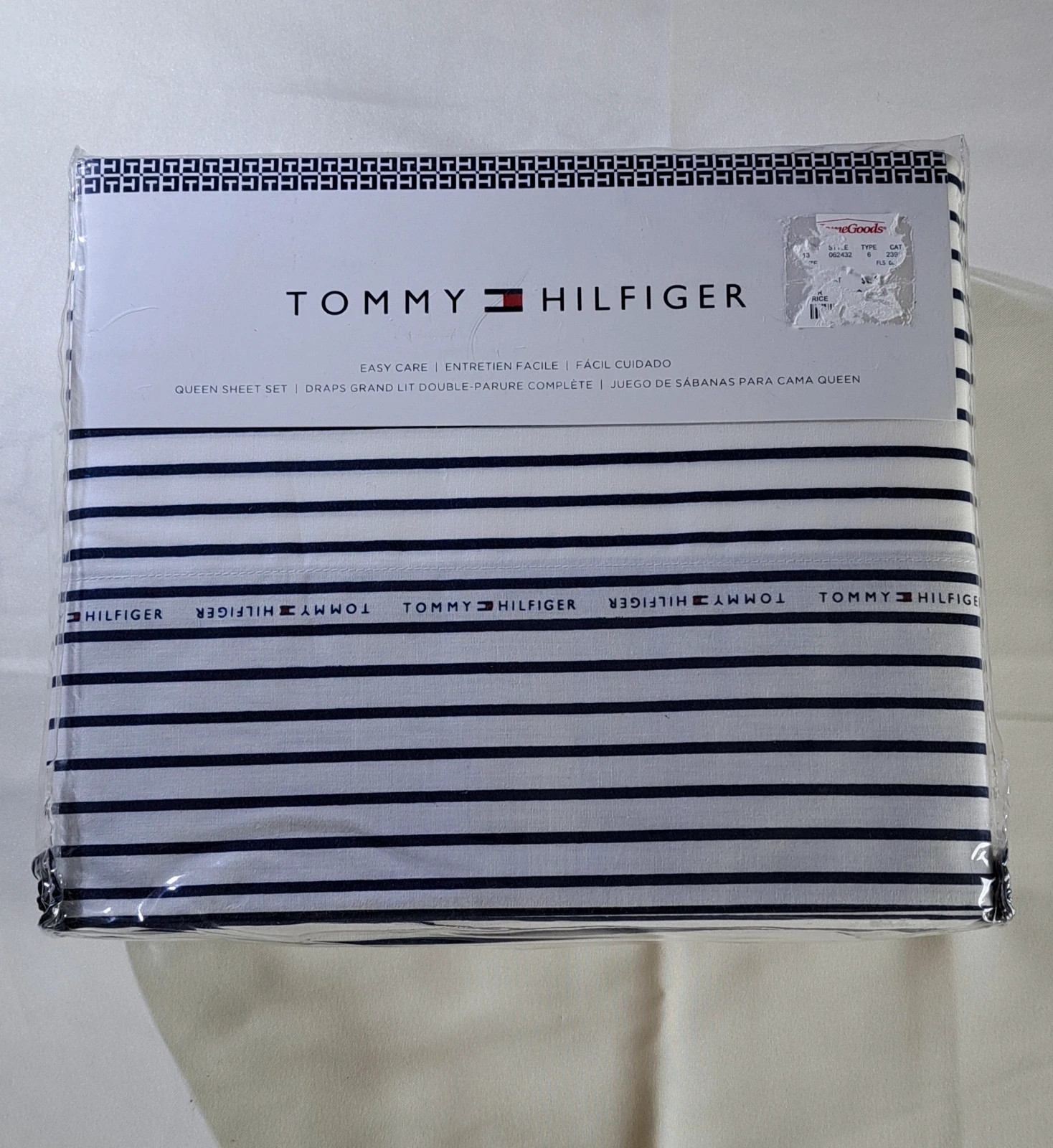 tommy hilfiger pościel queen sheet set