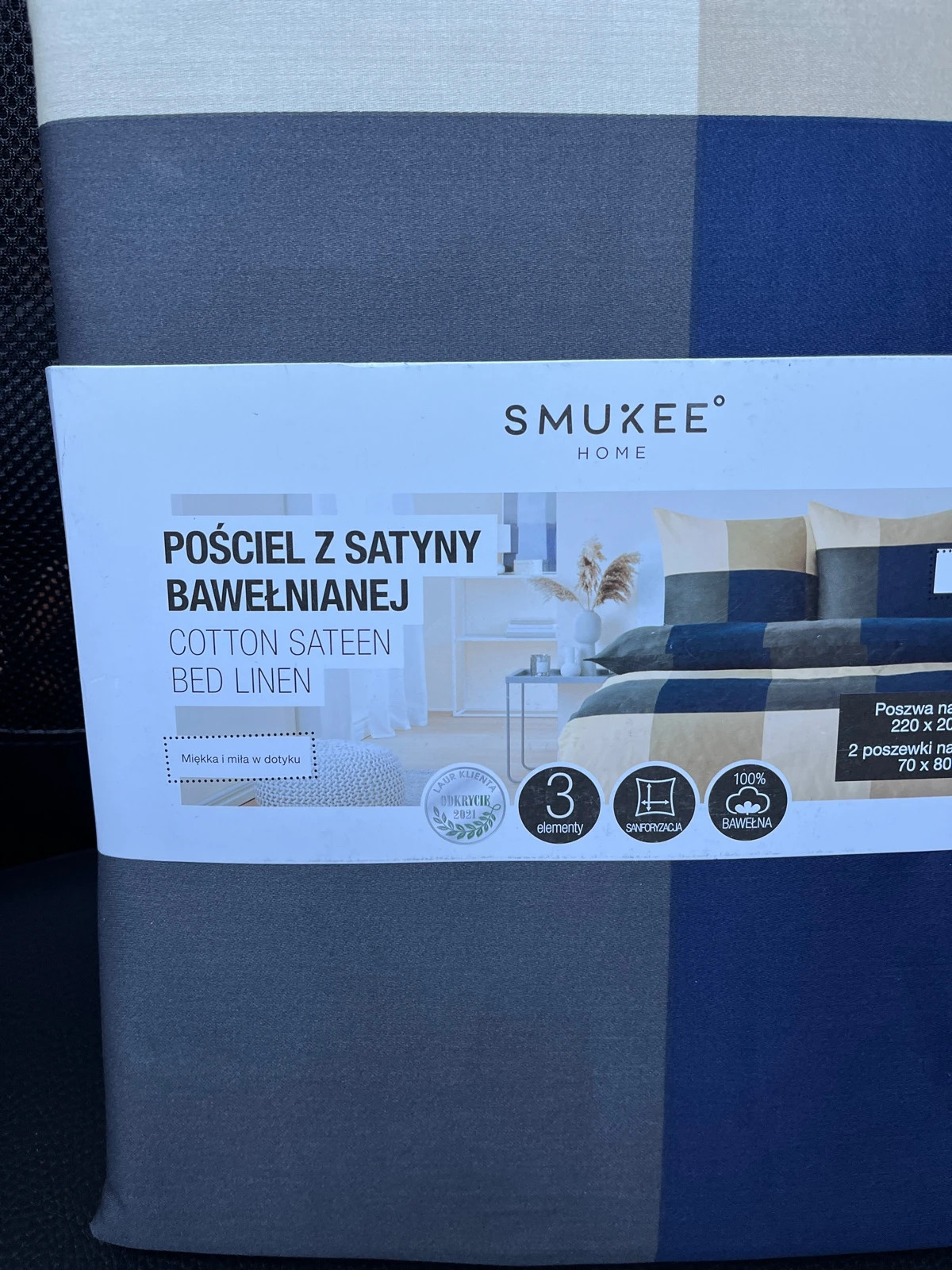 Komplet pościeli marki Smukee rozm 220x200 100% bawełna