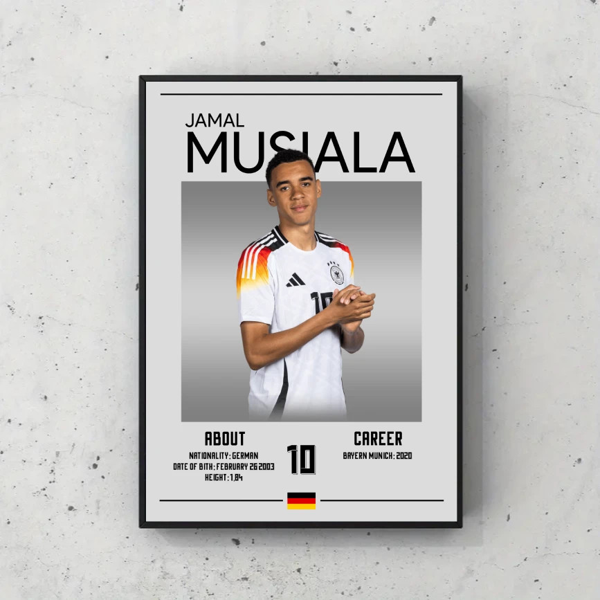 Jamal Musiala EURO 2024 Poster