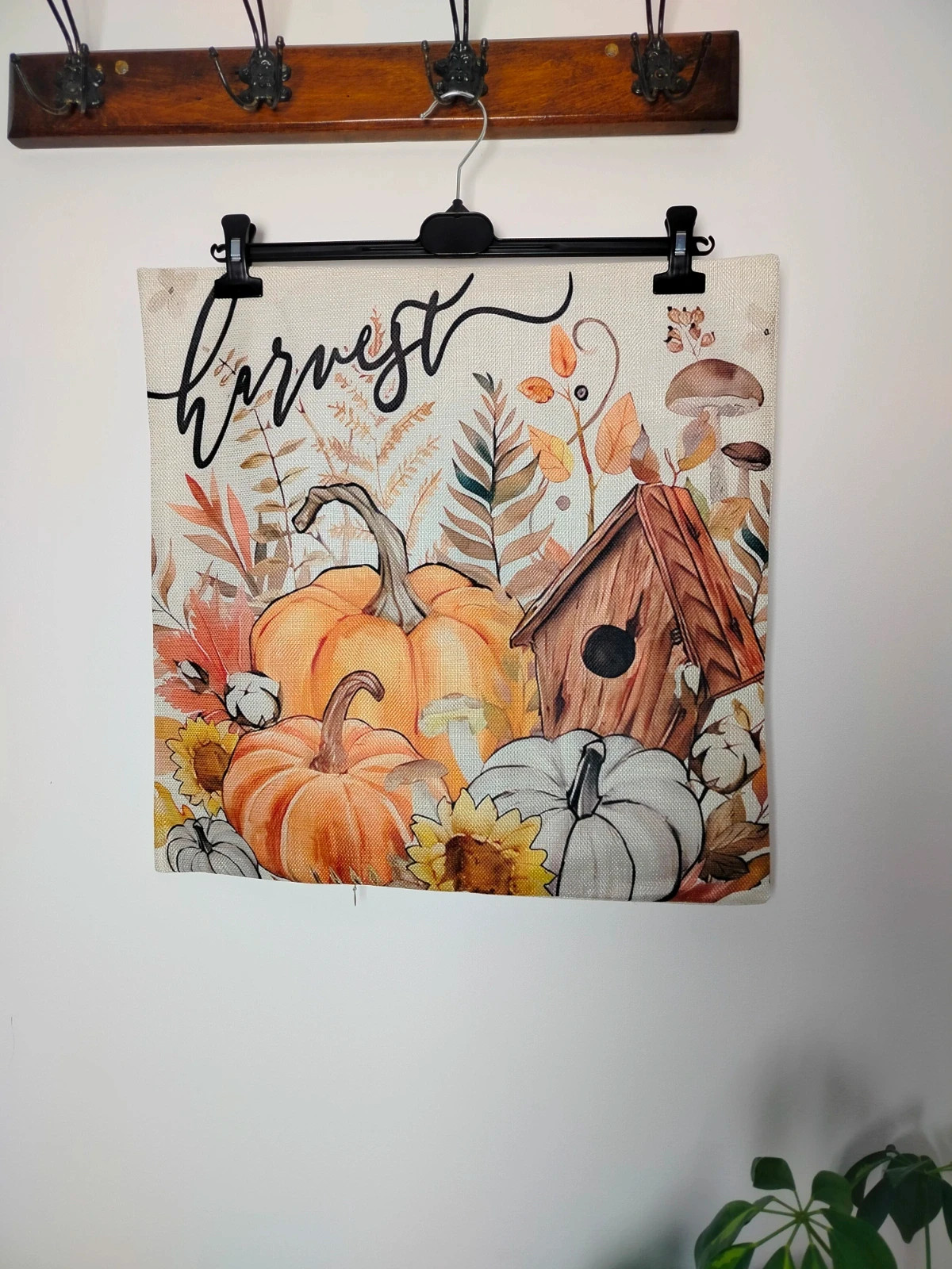 Poszewka na poduszkę dekoracyjna jesień dynia pumpkin boho cozy