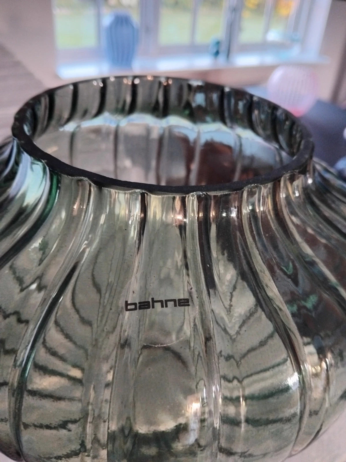 Grøn glas vase