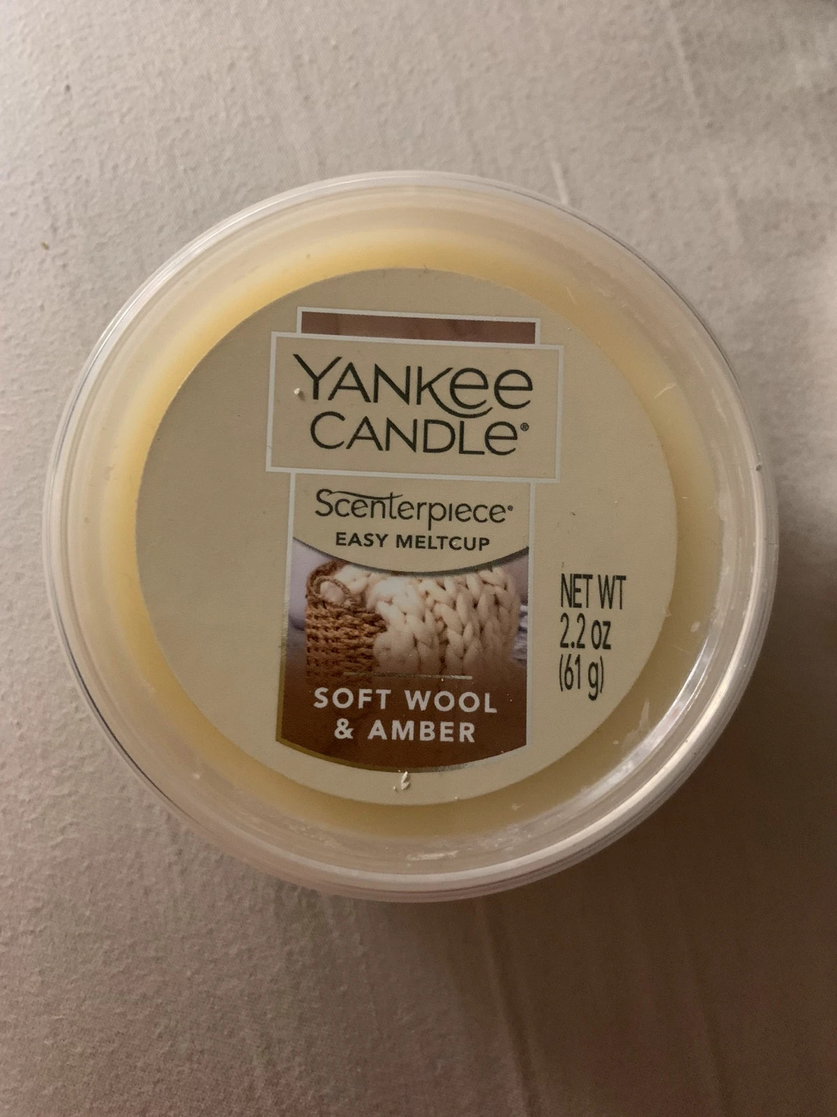 Yankee Candle Soft Wool  Amber Easy MeltCup