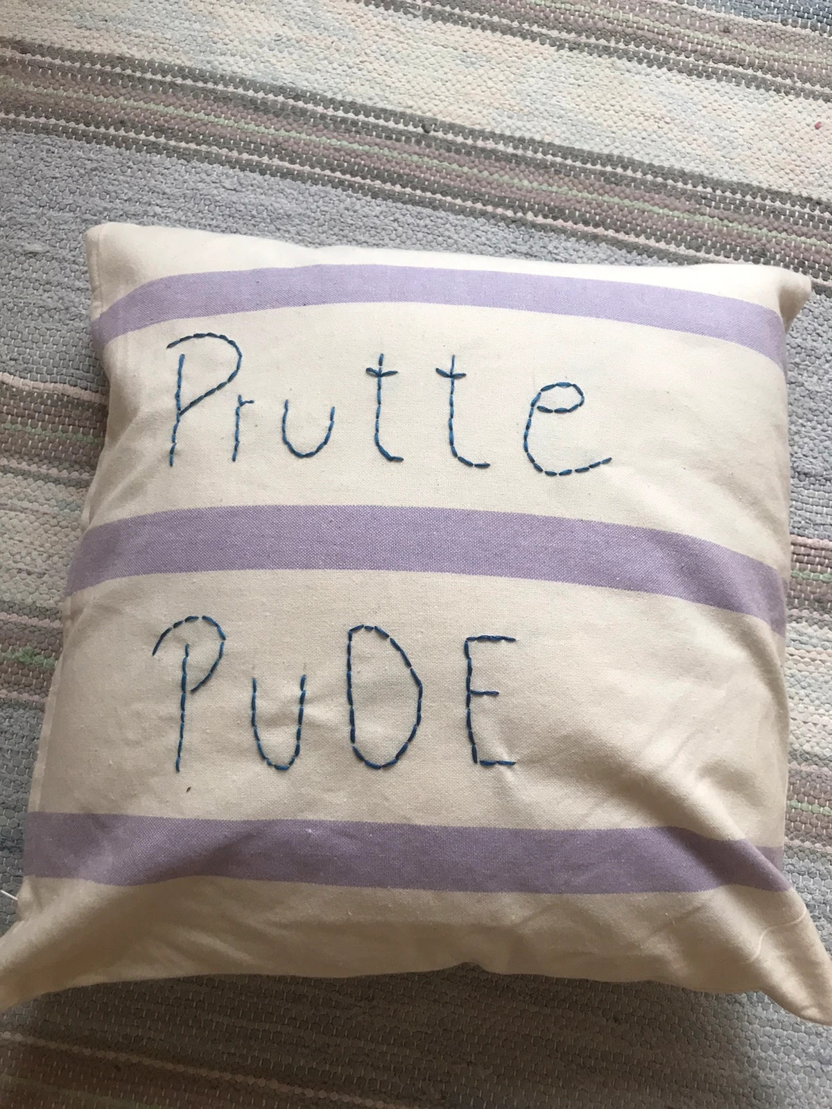 embroidered pillow