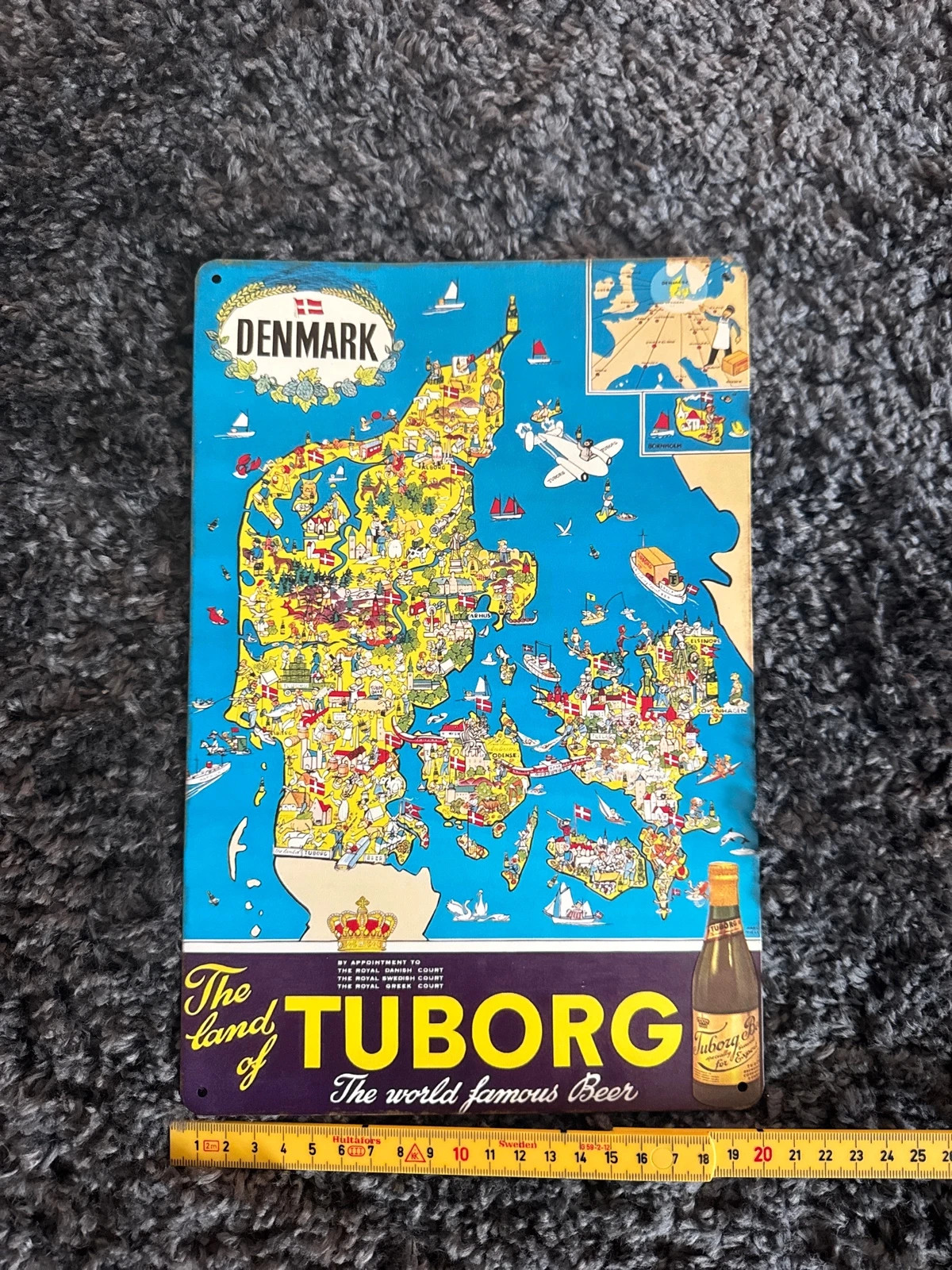 Metalskilt med Tuborg