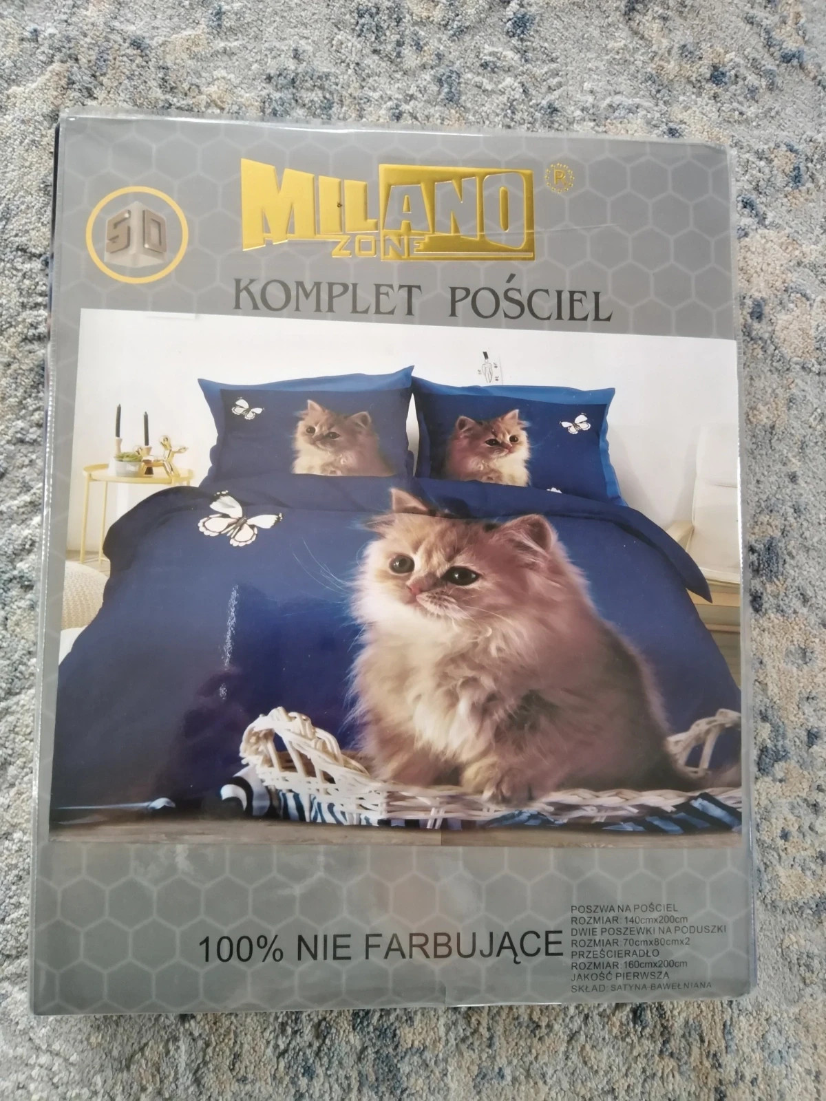 Komplet pościeli koty